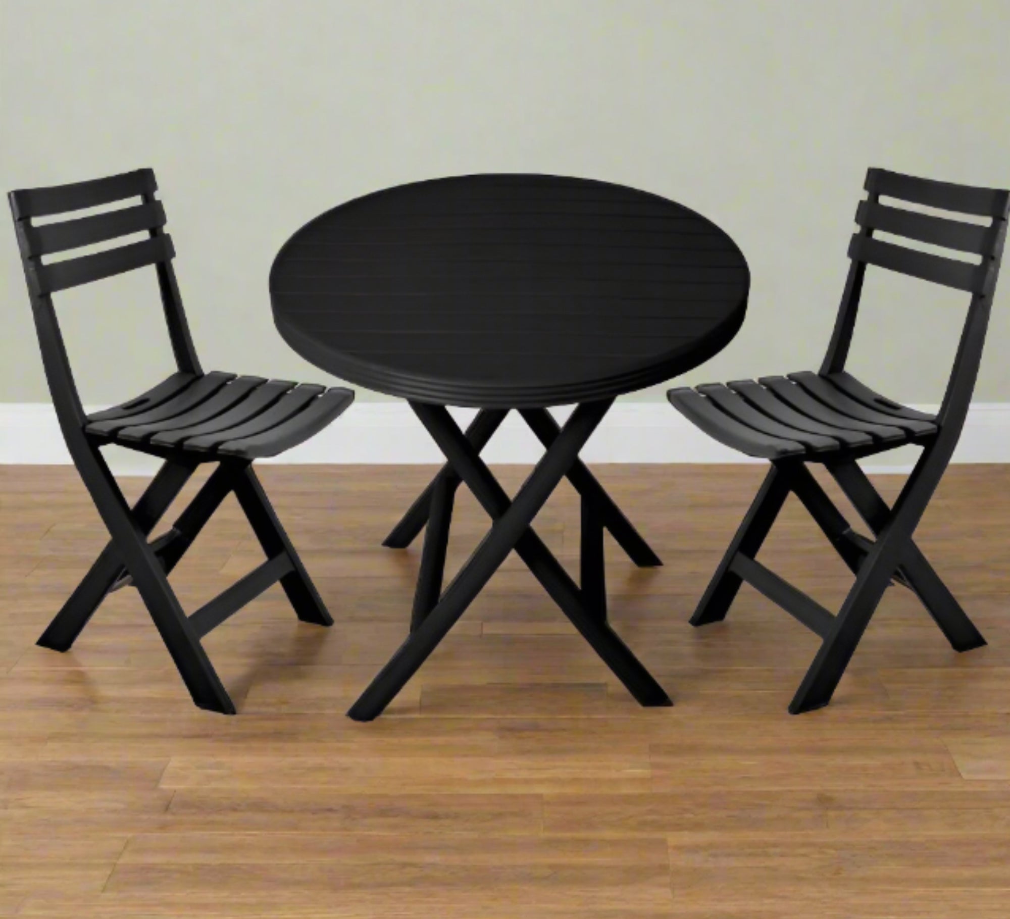 Black patio chair set - Vitrine Furniture - Outdoor Products