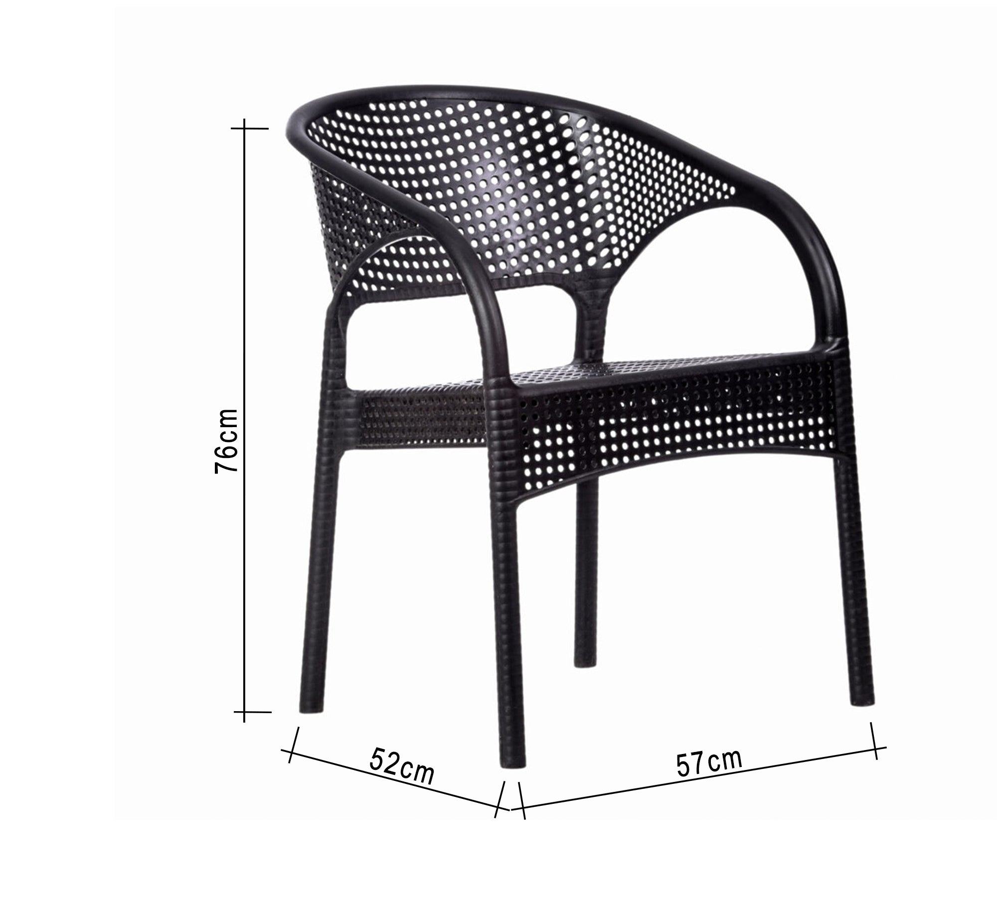 Black patio set, elegant, durable, comfortable, modern - Vitrine Furniture - Outdoor Products