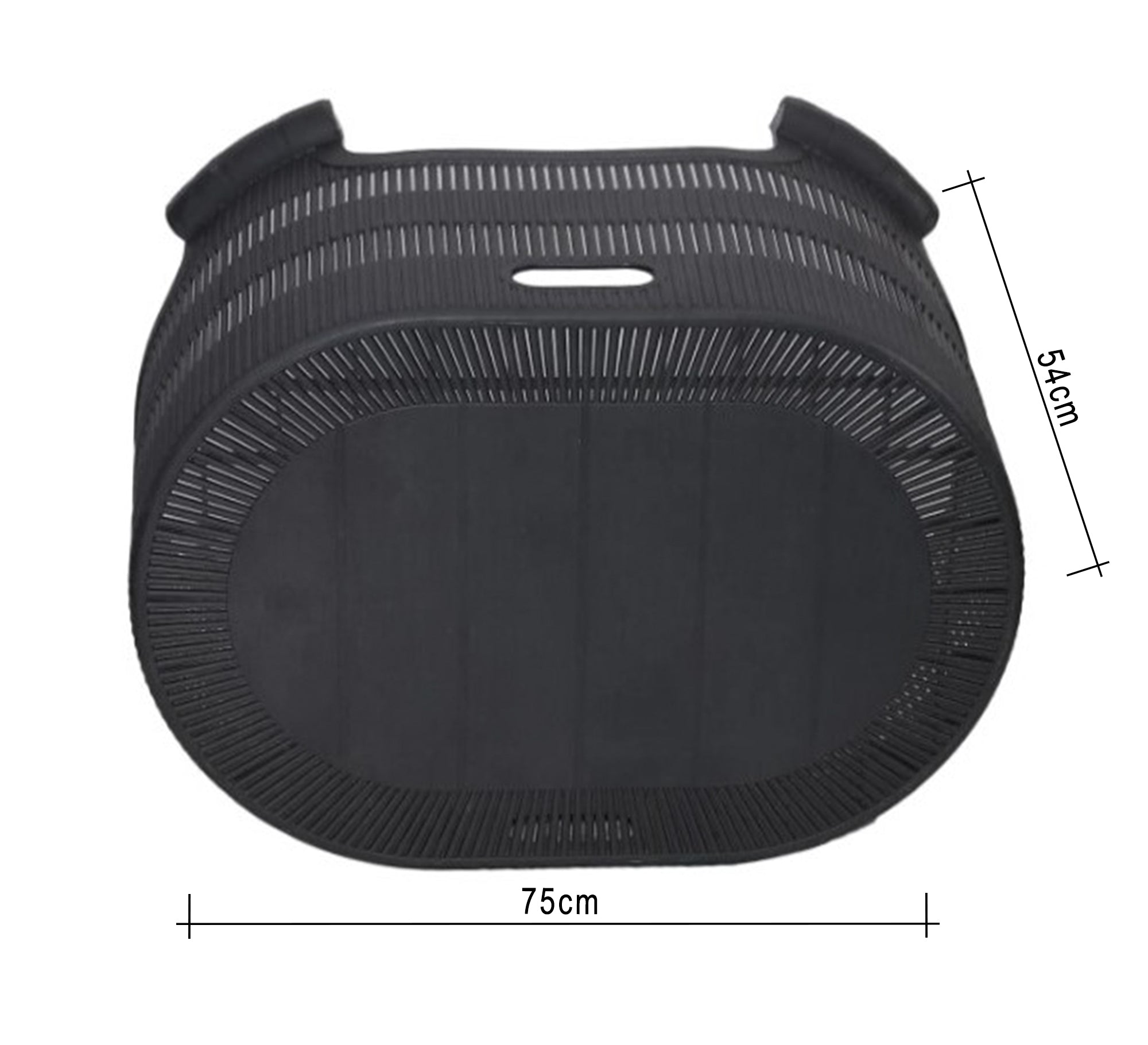 Black patio set, oval, elegant, comfortable, modern - Vitrine Furniture - Outdoor Products