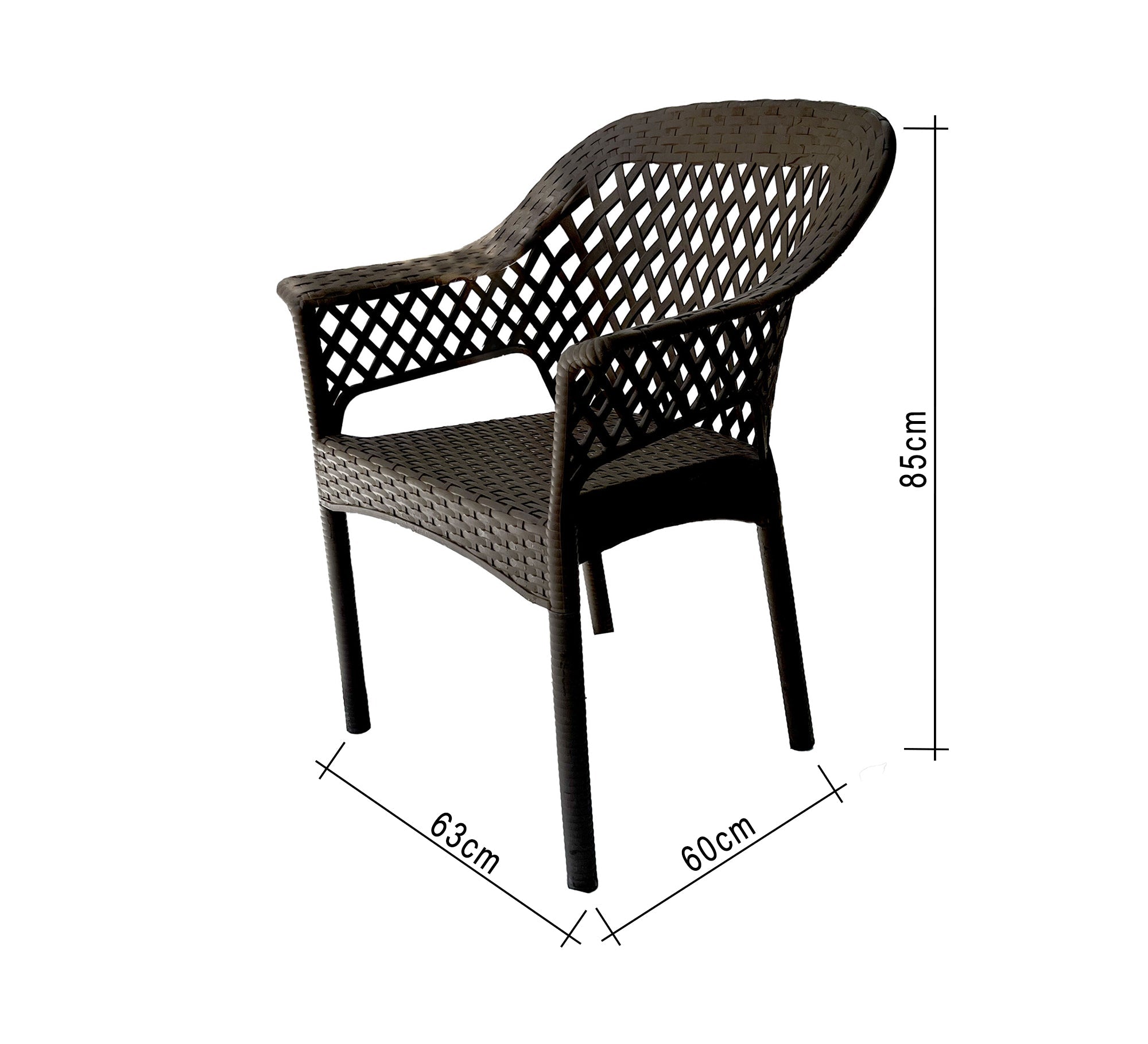 Black rattan set, stylish, durable, and comfortable for the garden - Vitrine Furniture - Outdoor Products