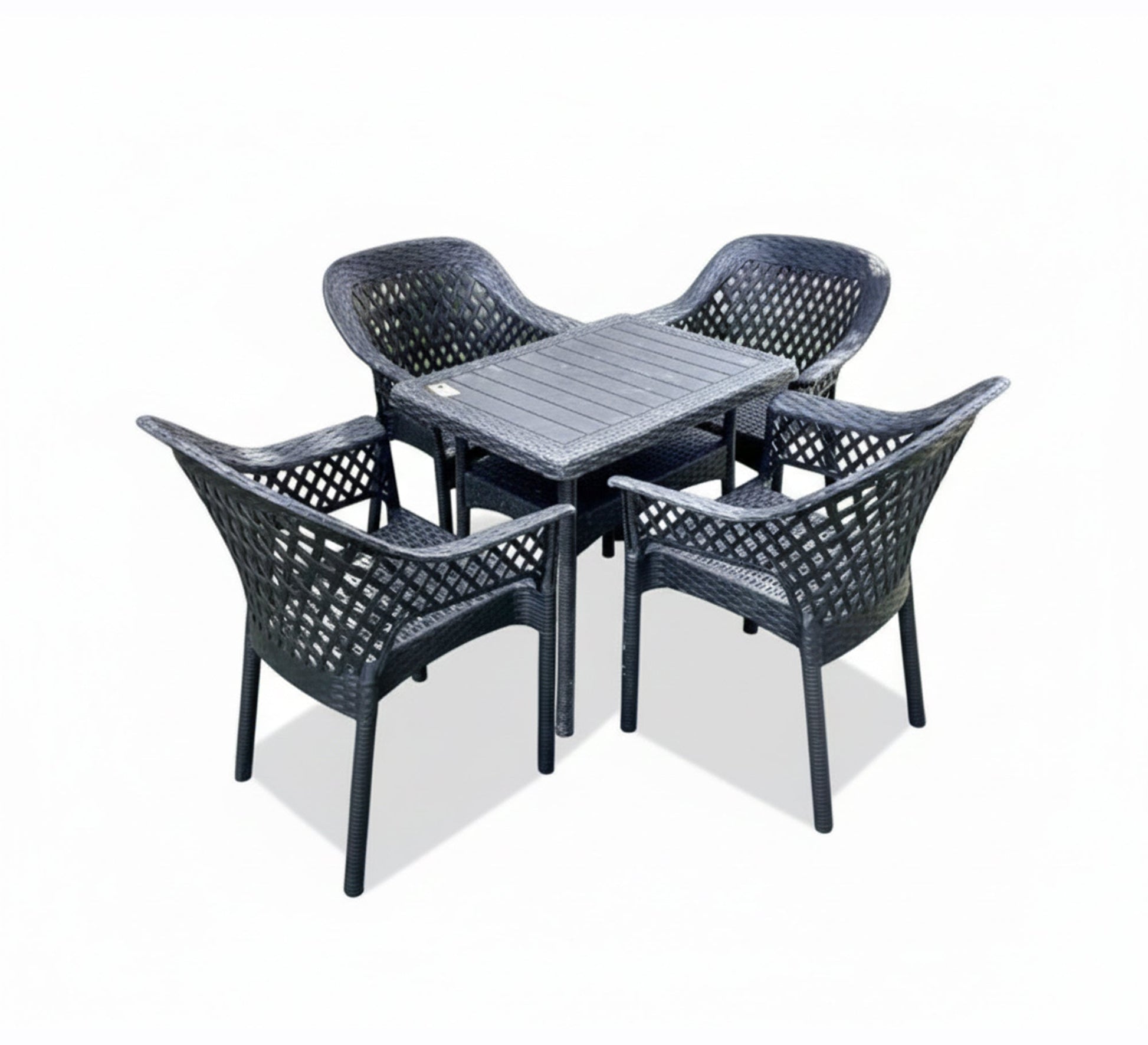 Black rattan set, stylish, durable, and comfortable for the garden - Vitrine Furniture - Outdoor Products