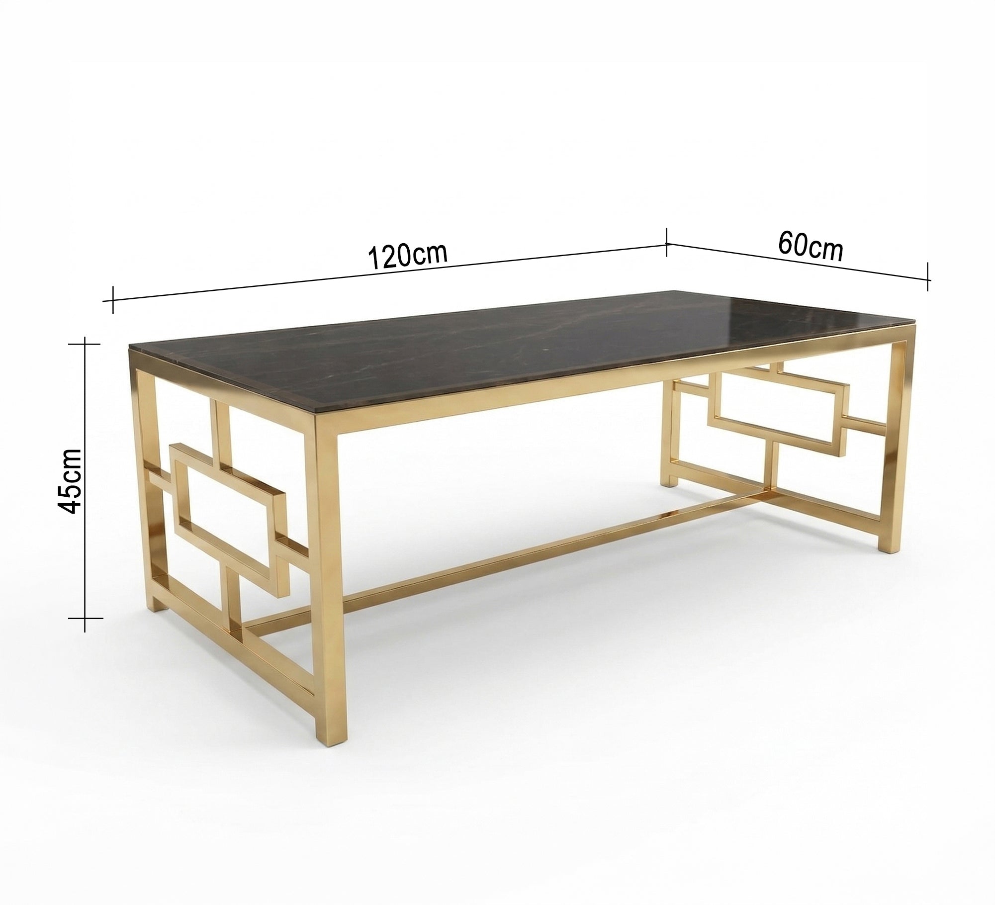 Black rectangular coffee table - Vitrine Furniture - Coffee Tables