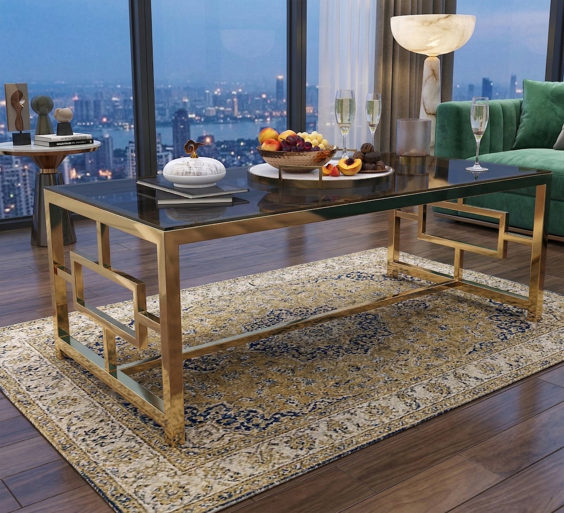 Black rectangular coffee table - Vitrine Furniture - Coffee Tables