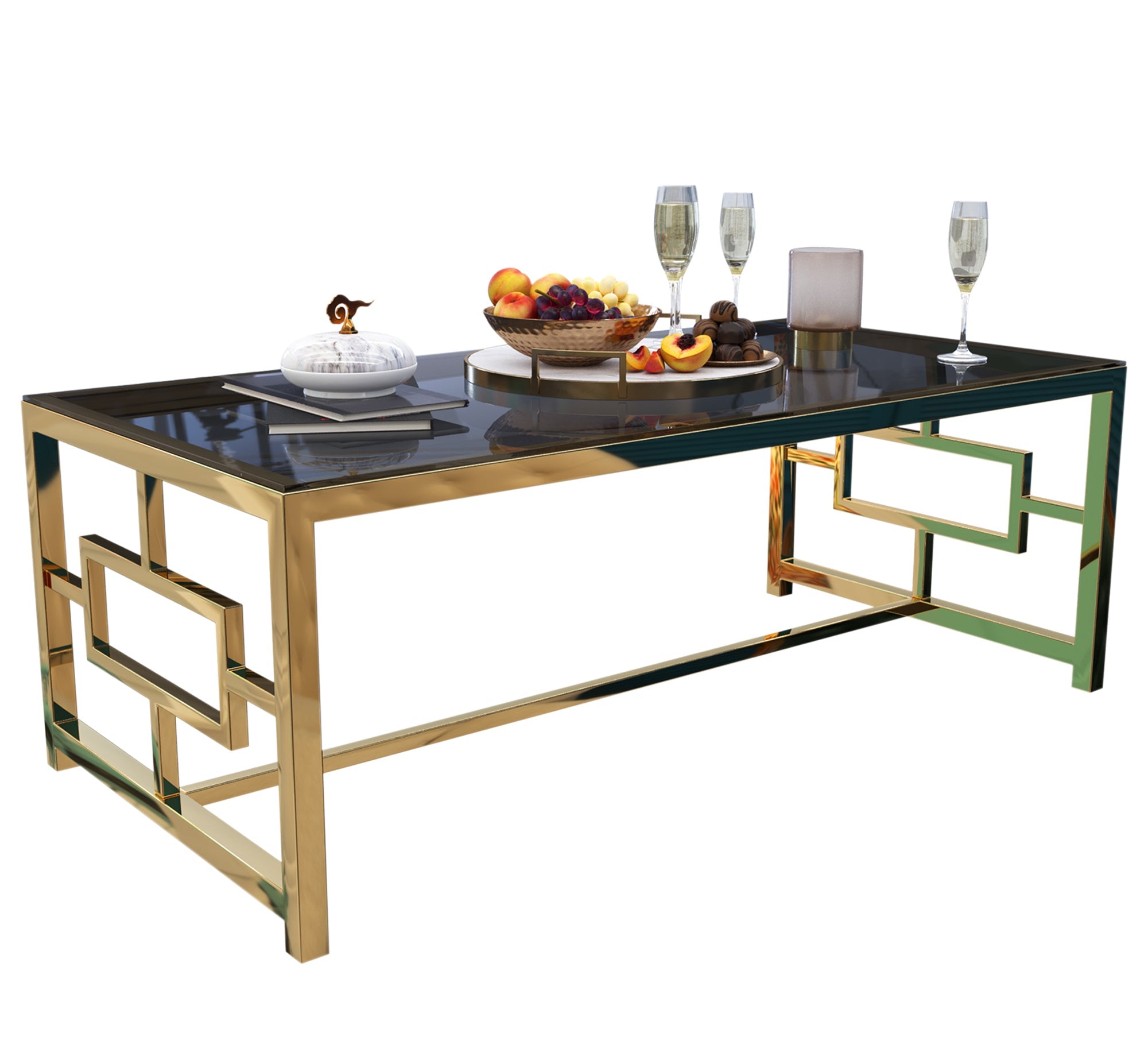 Black rectangular coffee table - Vitrine Furniture - Furniture