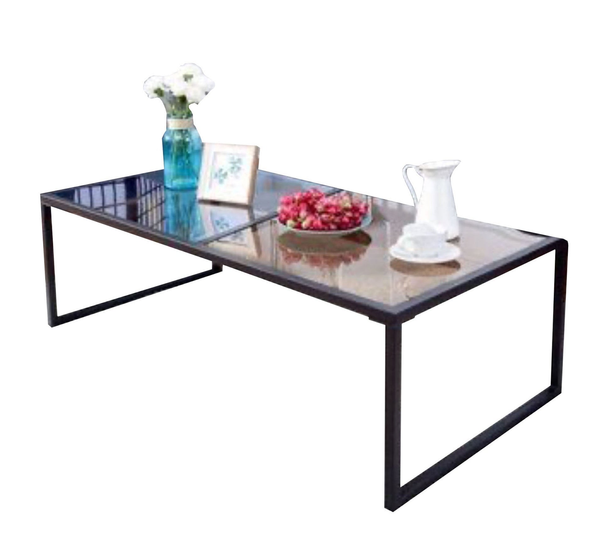 Black rectangular metal table - Vitrine Furniture - Furniture