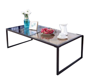 Black rectangular metal table - Vitrine Furniture - Furniture