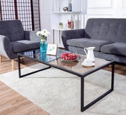Black rectangular metal table - Vitrine Furniture - Furniture