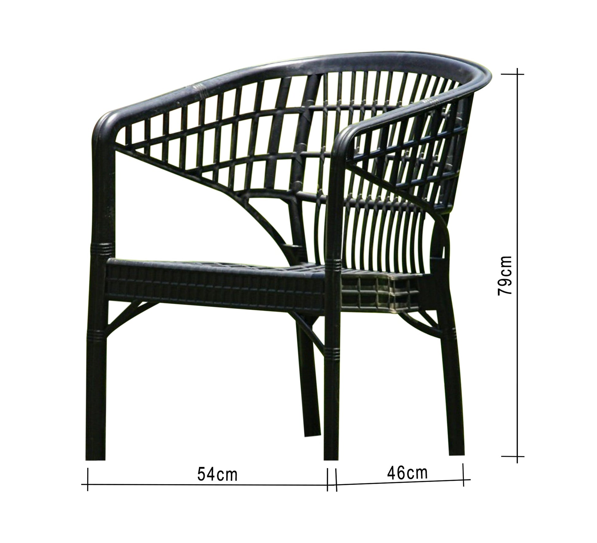 Black, round, elegant, durable outdoor patio set. - Vitrine Furniture - Outdoor Products