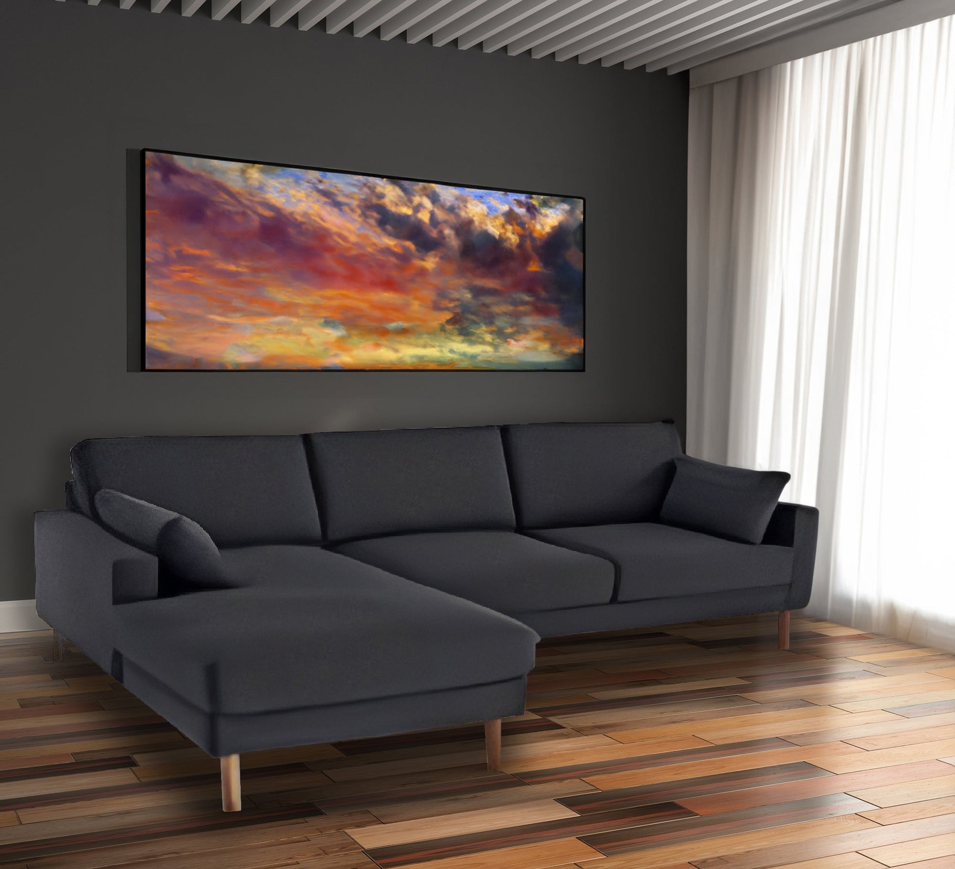 Black sofa - Vitrine Furniture - Furniture