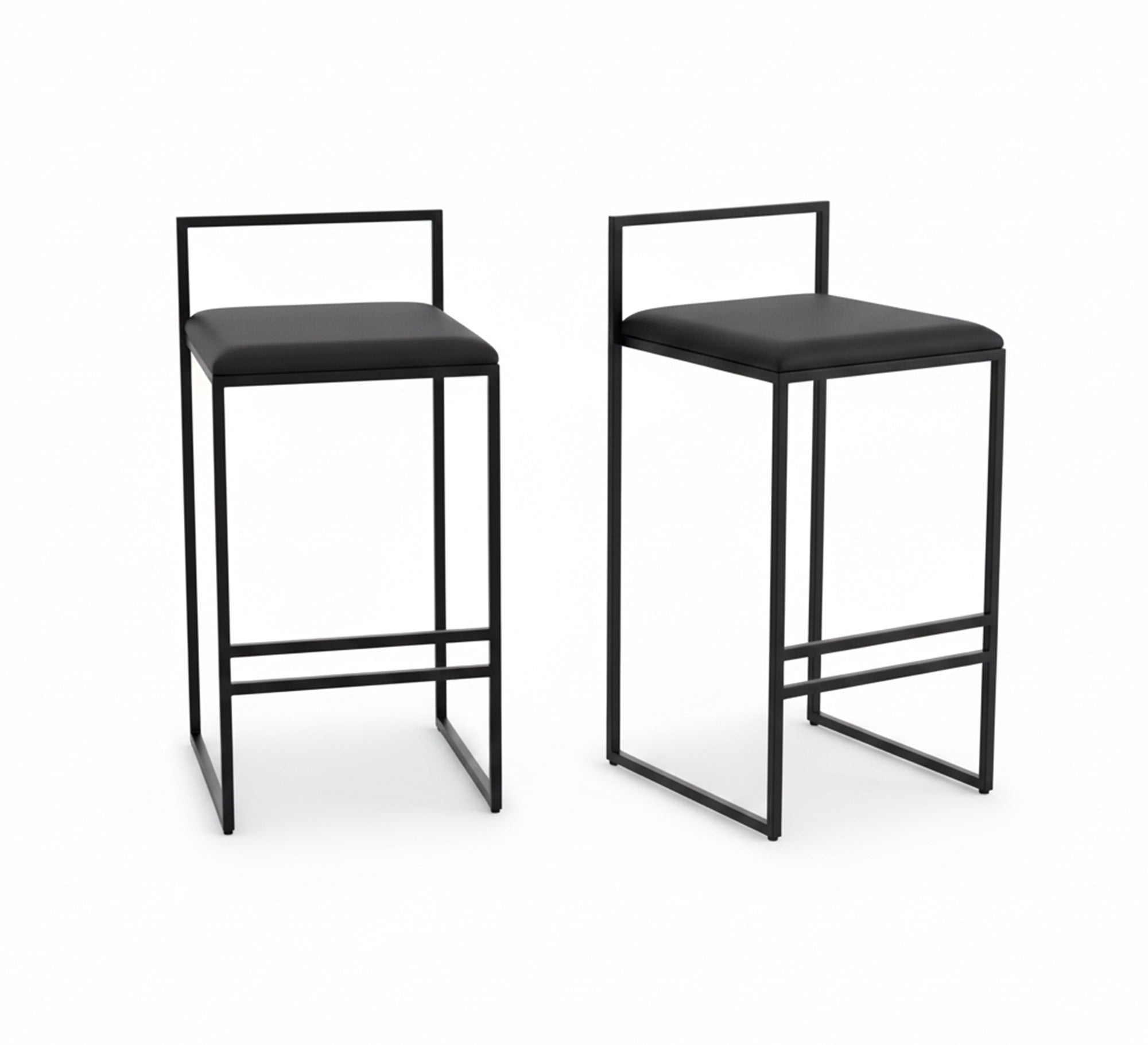 Black steel bar stool - Vitrine Furniture - Furniture