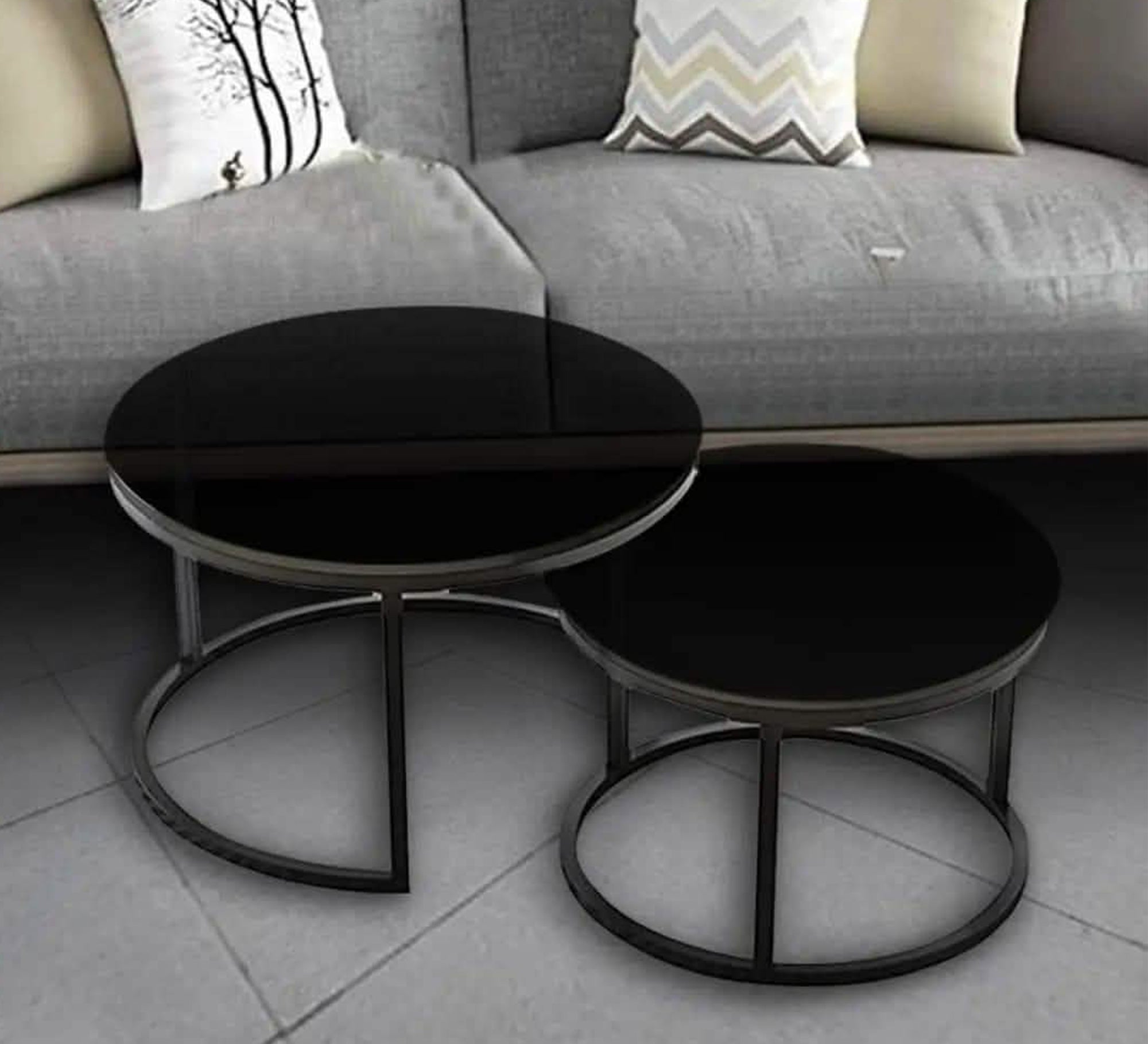 Black table set - Vitrine Furniture - Furniture