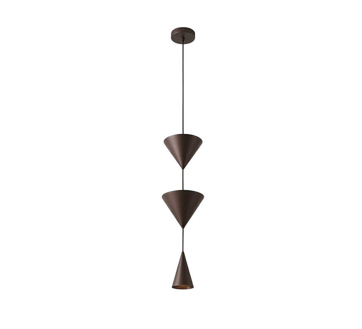 Black Triple Cone Modern Pendant Light - Vitrine Furniture - Ceiling lights