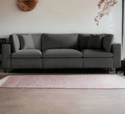 Black triple sofa with pillows - Vitrine Furniture - Sofas