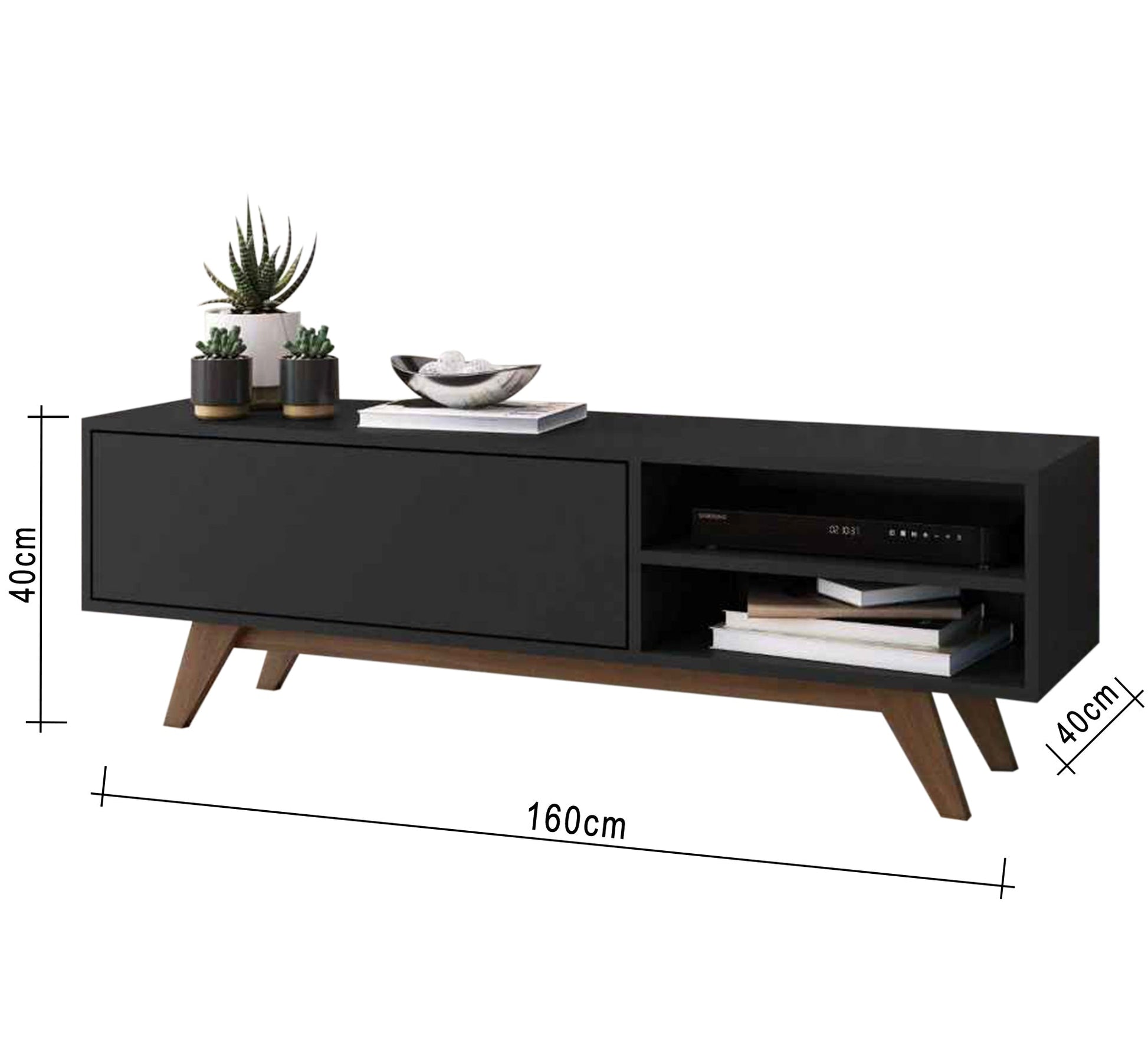 Black TV unit - Vitrine Furniture - Furniture