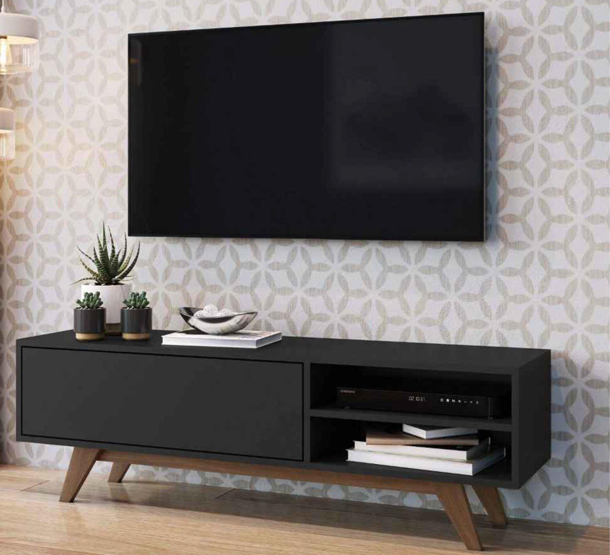 Black TV unit - Vitrine Furniture - Furniture