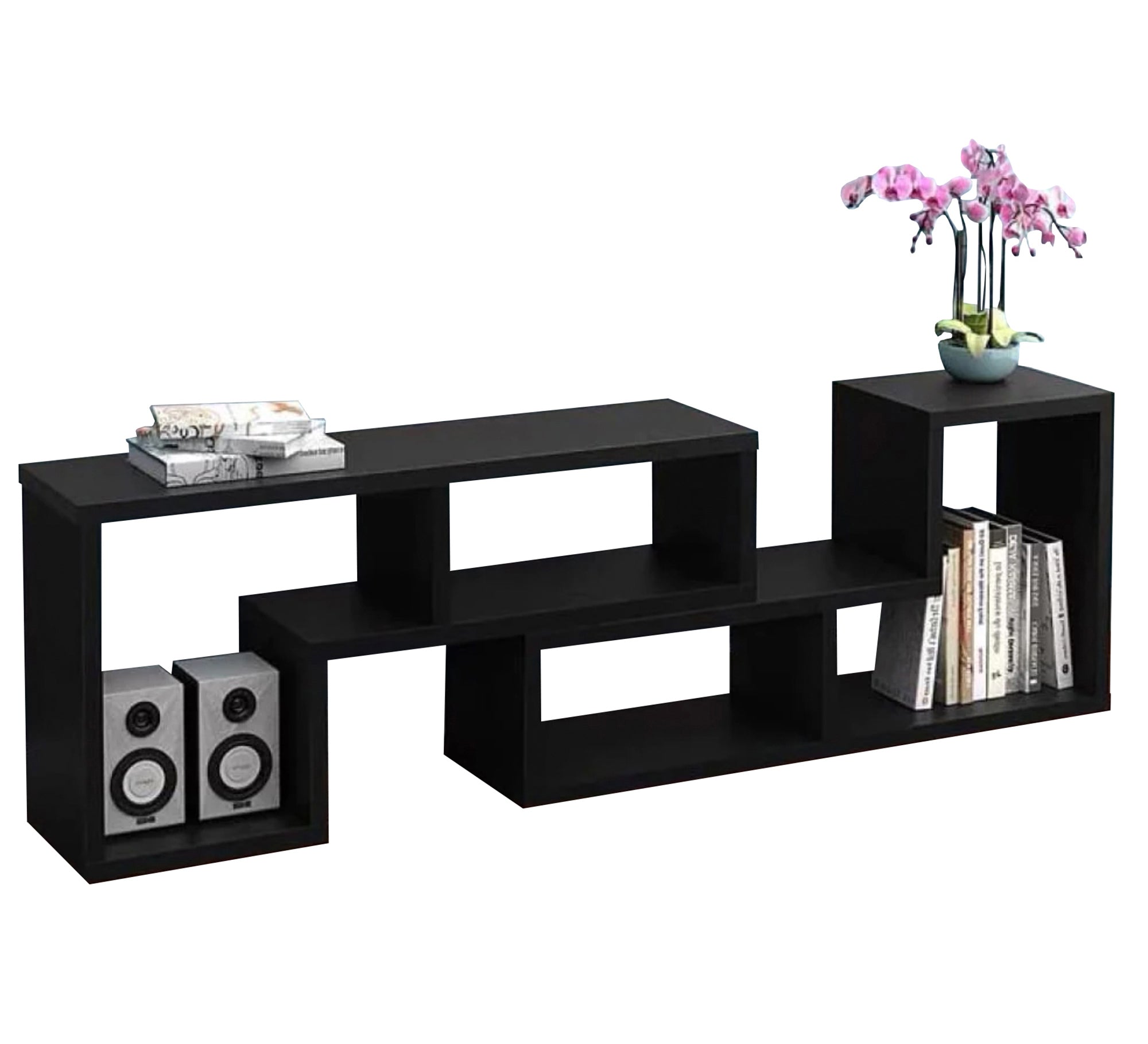 Black TV Unit: Sleek, Modern, Durable - Vitrine Furniture - Furniture