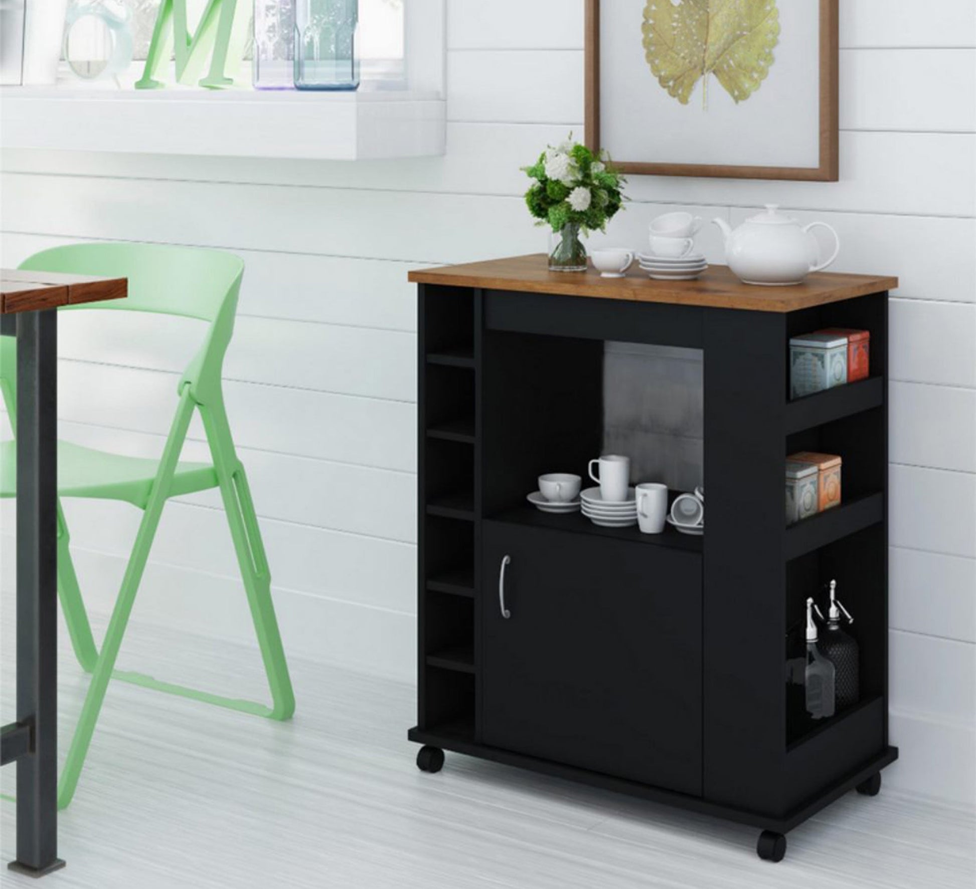 Black unique coffee corner - Vitrine Furniture - Furniture