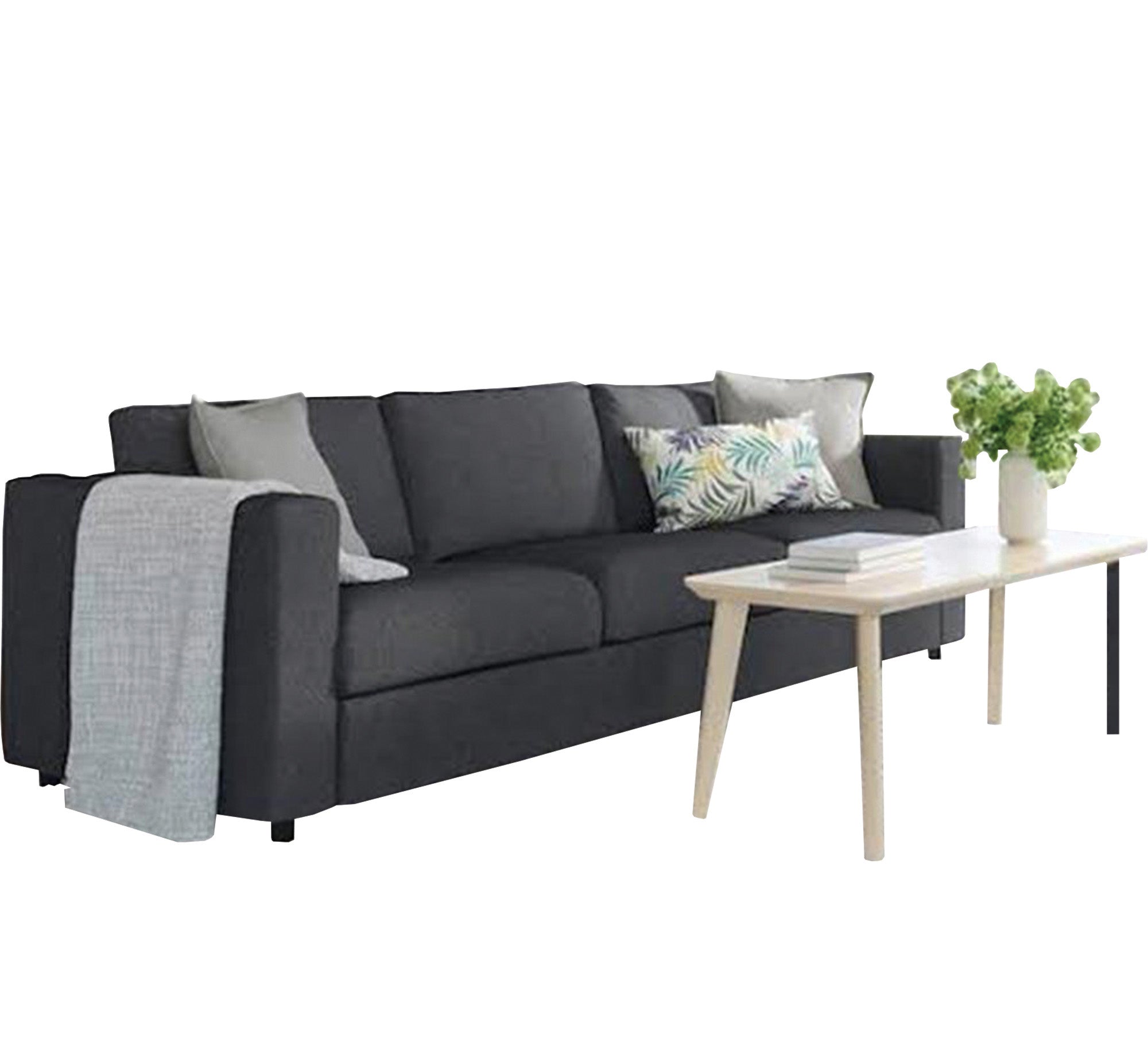 Black unique triple sofa - Vitrine Furniture - Sofa bed