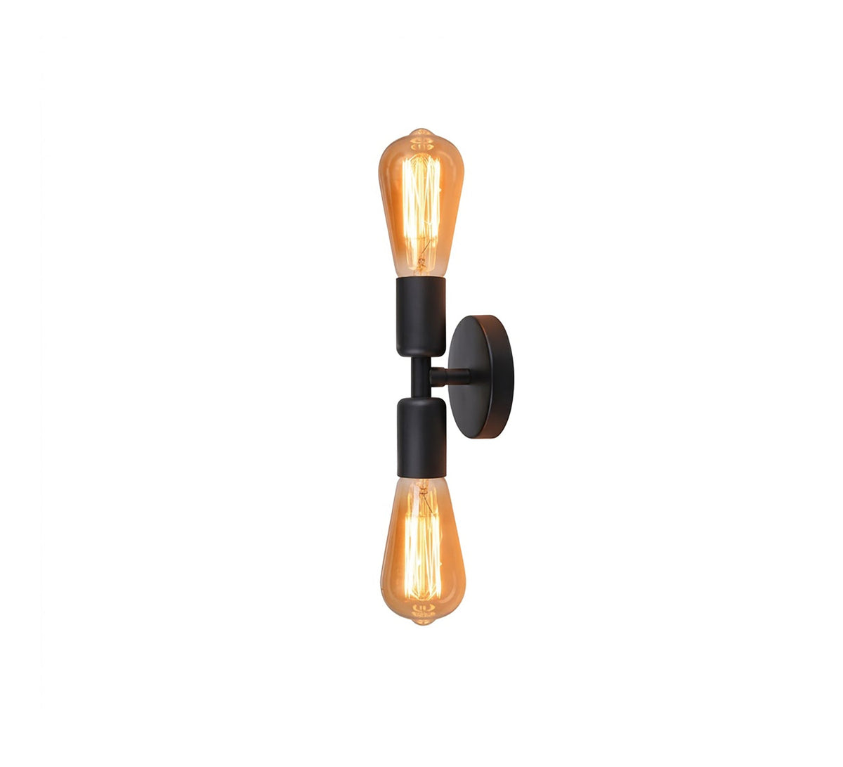 Black Up and Down Double Sconce - Vitrine Furniture - Wall Sconce