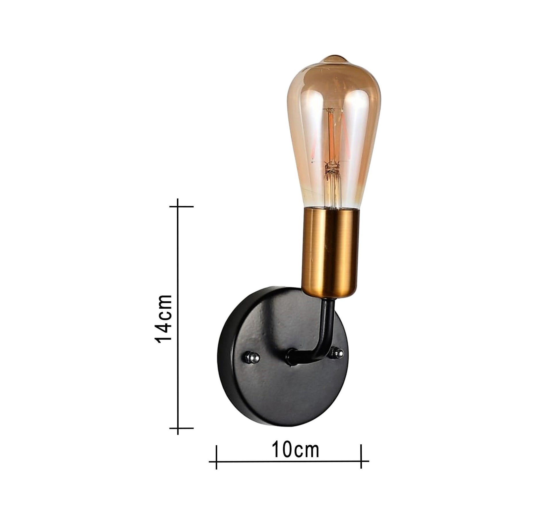 Black*gold metal Wall Sconce - Vitrine Furniture - Lighting