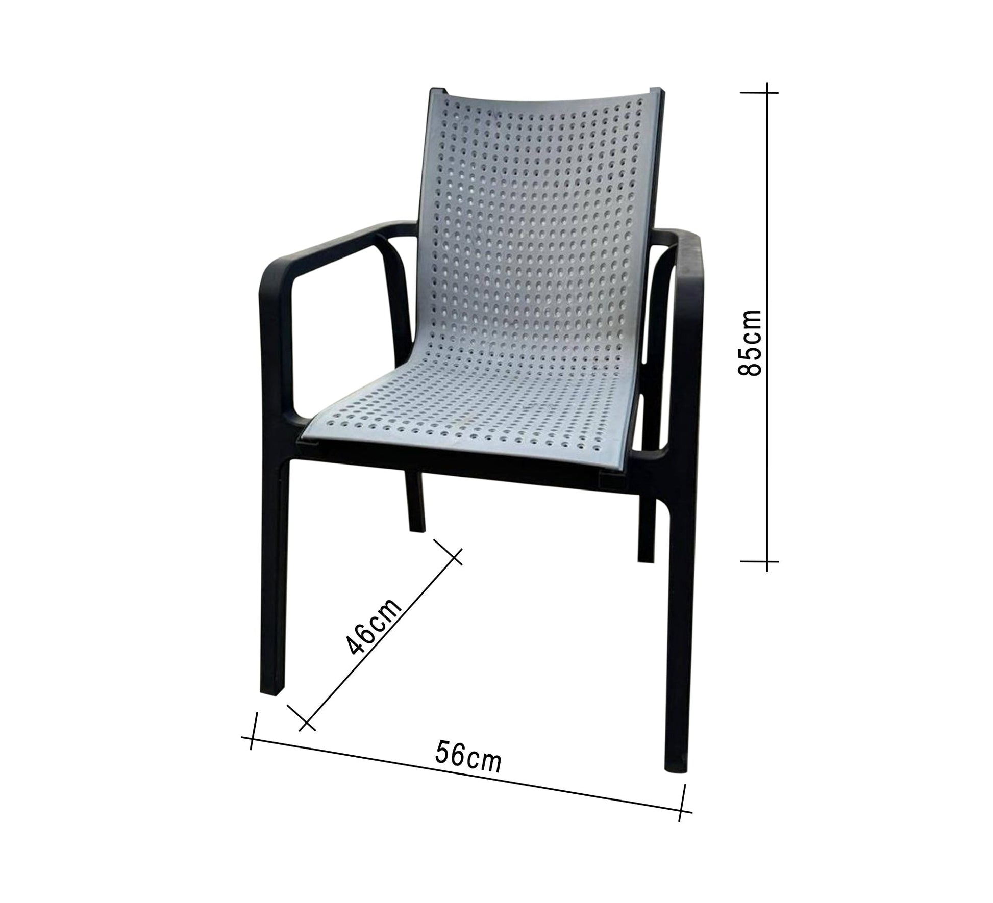 Black/gray outdoor seating set, modern and comfortable - Vitrine Furniture - Outdoor Products