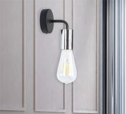 Black*silver metal Wall Sconce - Vitrine Furniture - Lighting