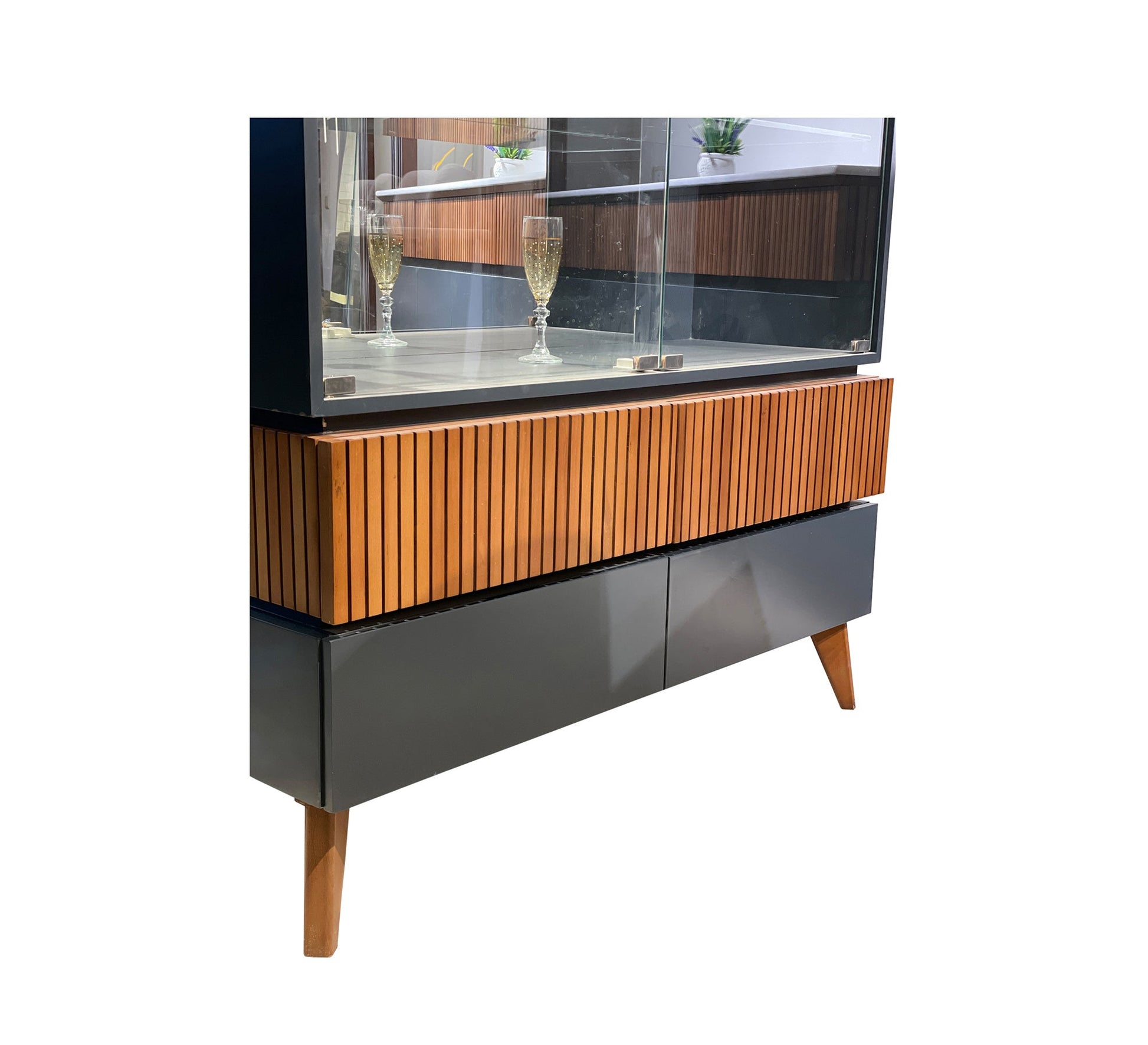 Blue and brown dining room - Vitrine Furniture - Sets