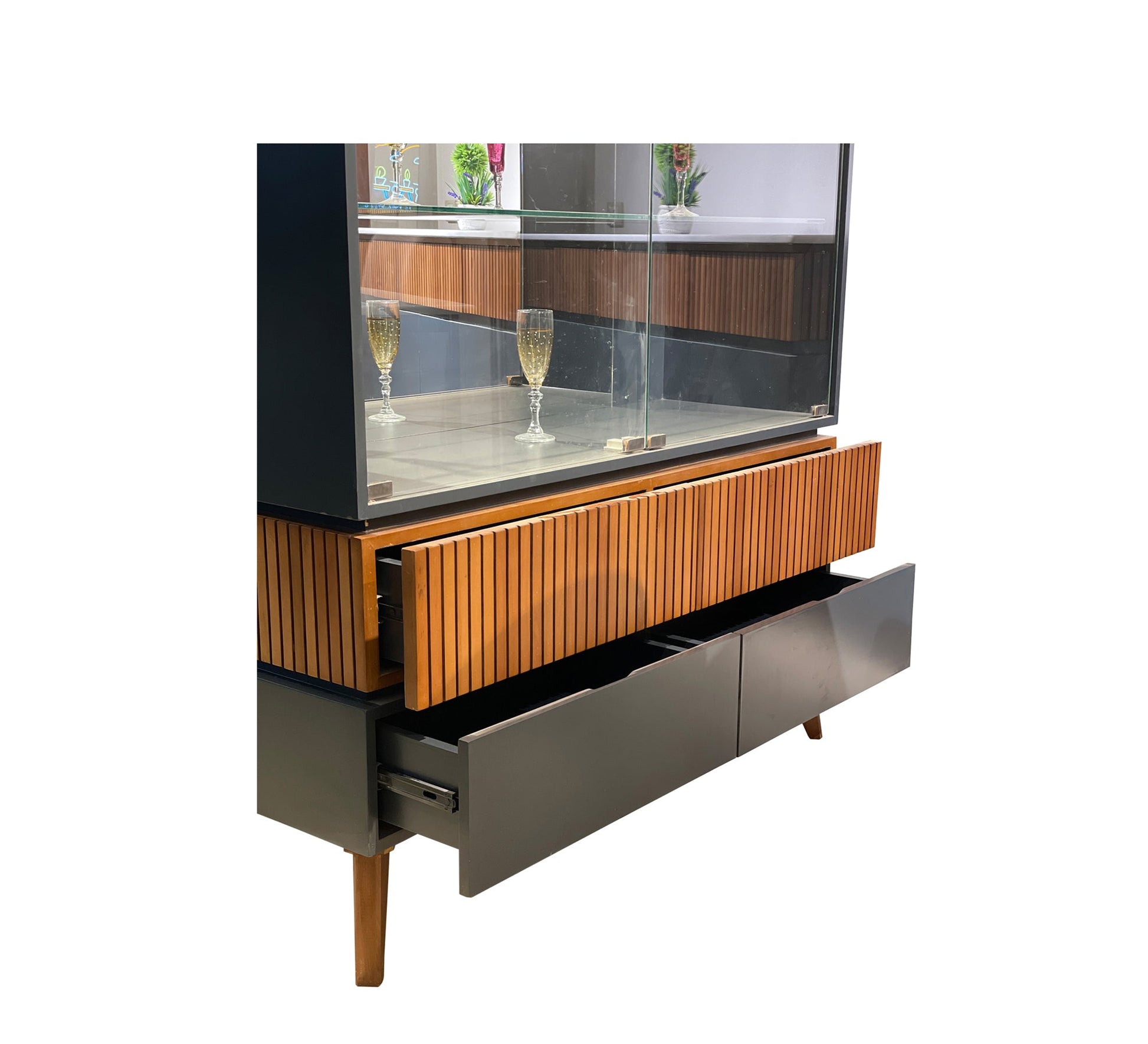 Blue and brown dining room - Vitrine Furniture - Sets