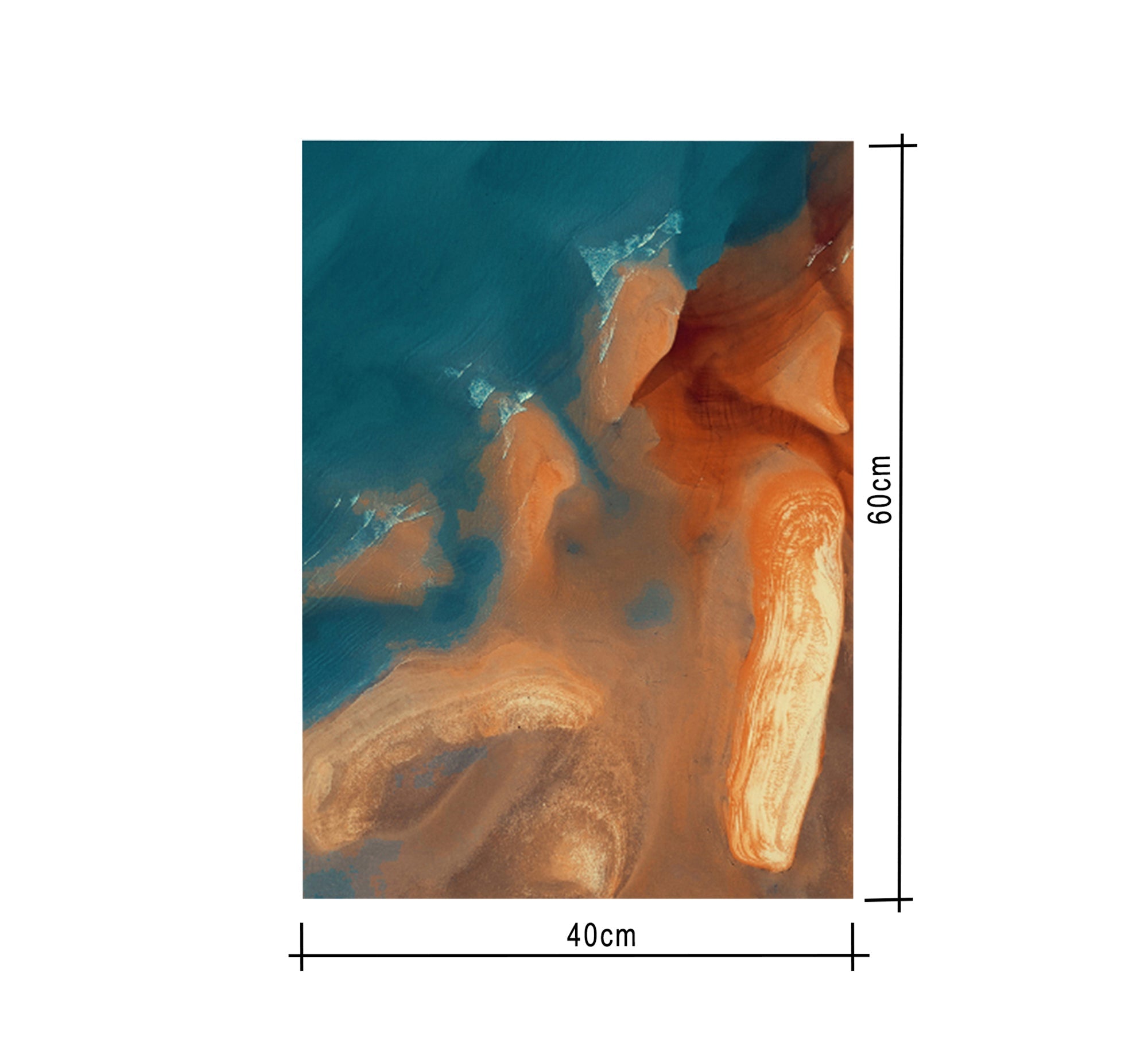Blue and orange tableau - Vitrine Furniture - Décor