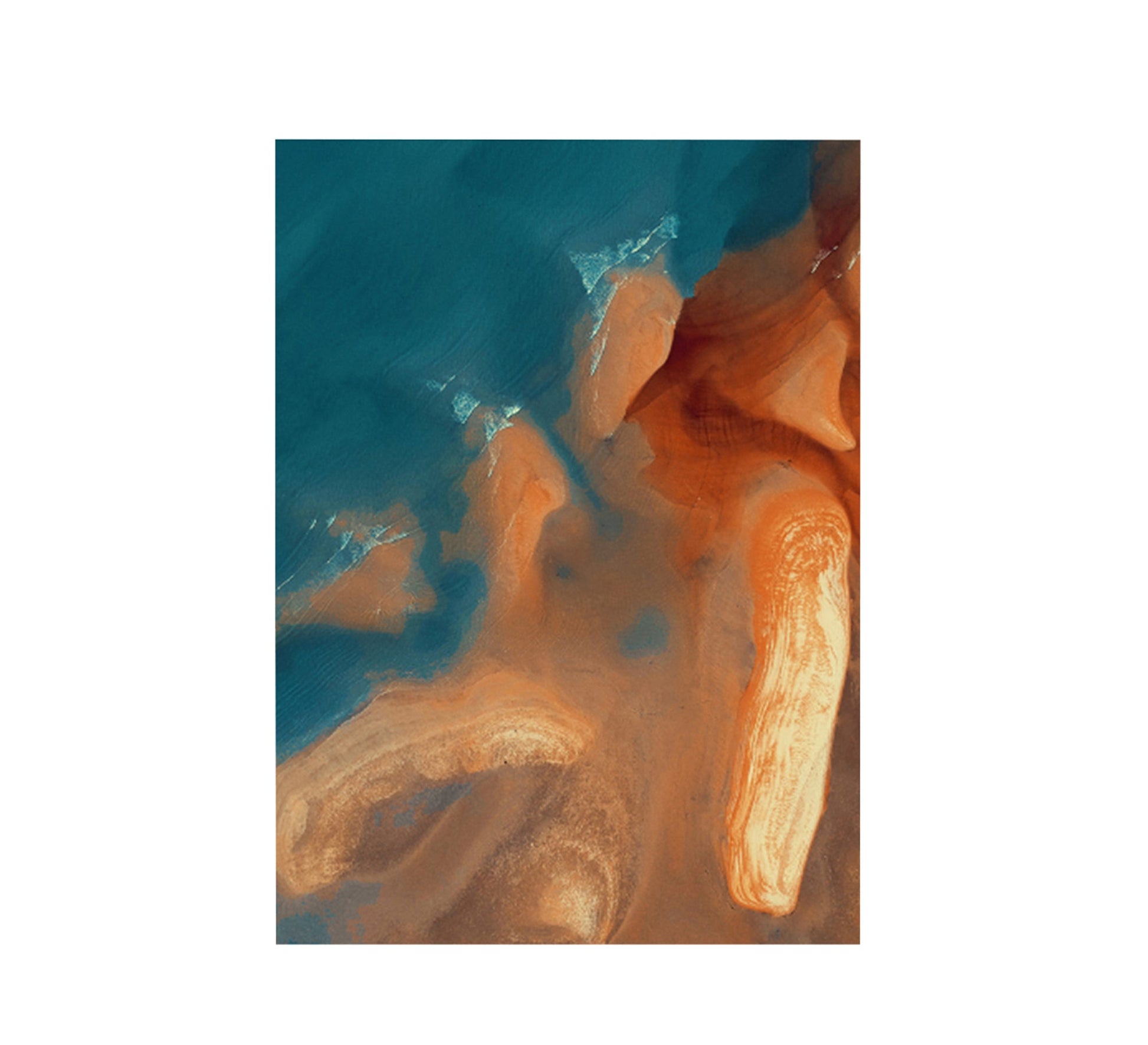 Blue and orange tableau - Vitrine Furniture - Décor