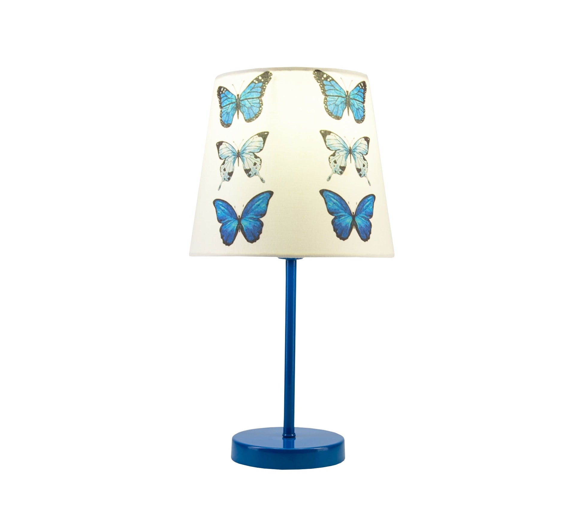 Blue Butterfly Lamp: A delicate and charming design with a blue base. - Vitrine Furniture - Lighting