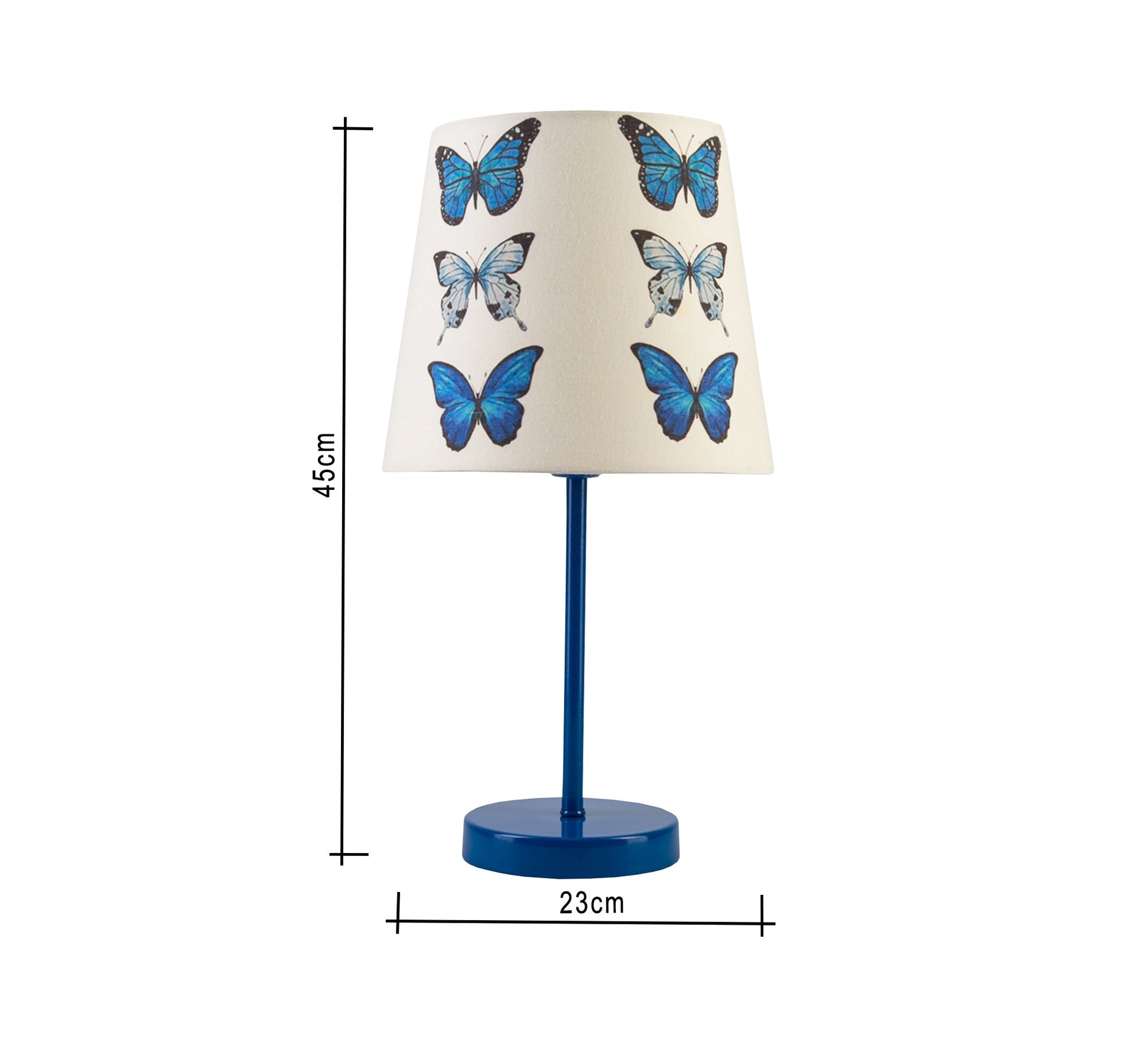 Blue Butterfly Lamp: A delicate and charming design with a blue base. - Vitrine Furniture - Lighting