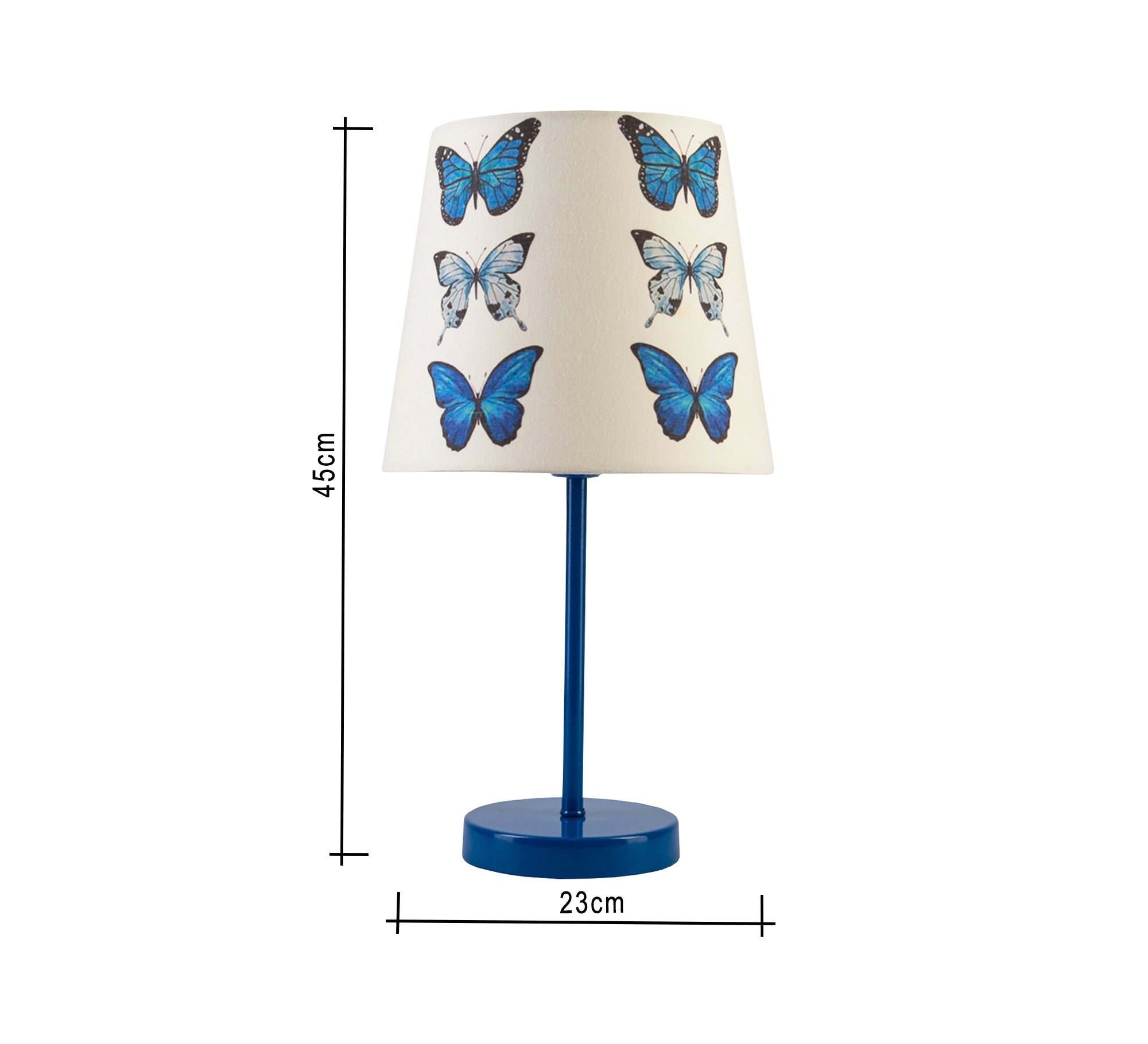 Blue Butterfly Lamp: A delicate and charming design with a blue base. - Vitrine Furniture - Lighting