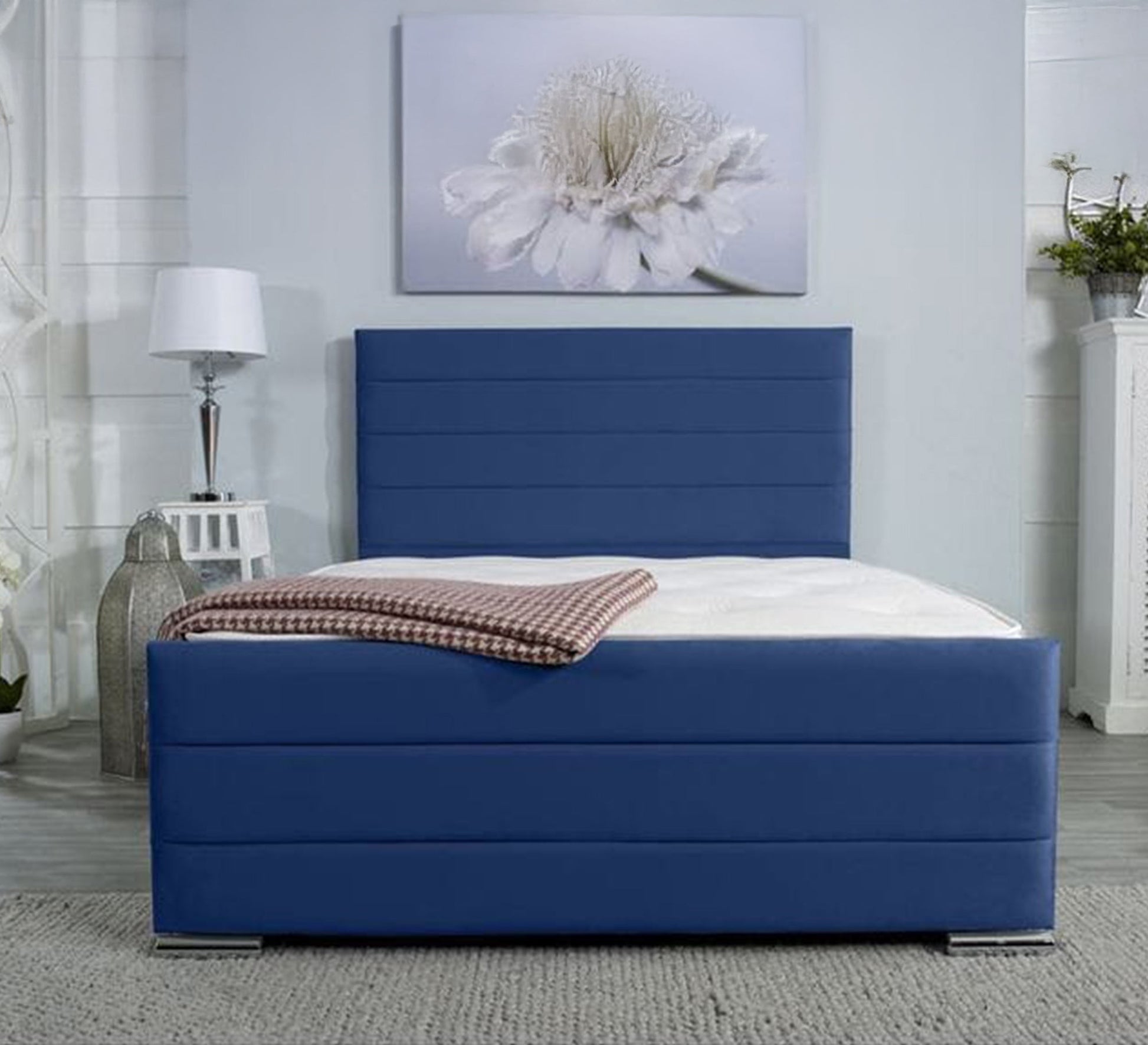 blue single bed - Vitrine Furniture - Furniture