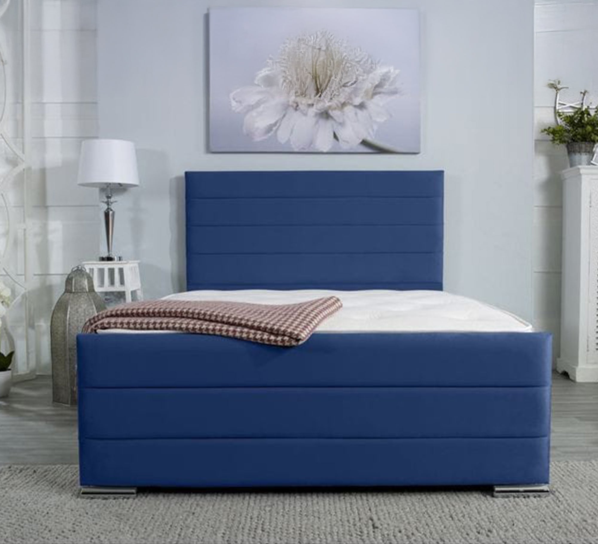 blue single bed - Vitrine Furniture - Furniture