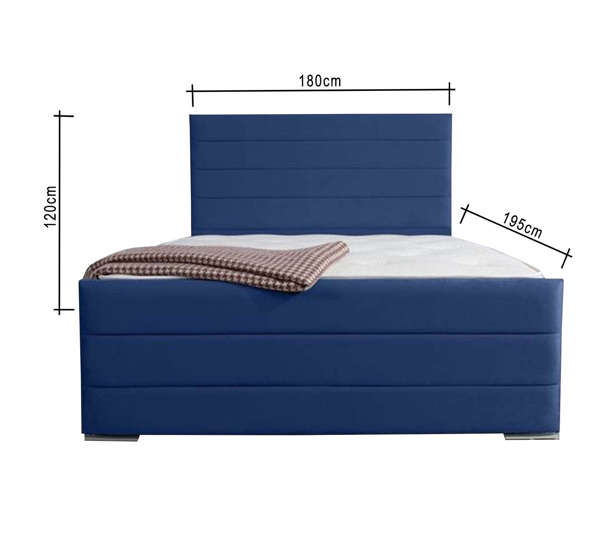 blue single bed - Vitrine Furniture - Furniture