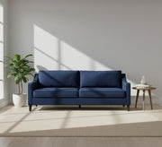 Blue sofa with curved armrests - Vitrine Furniture - Living room Sofas