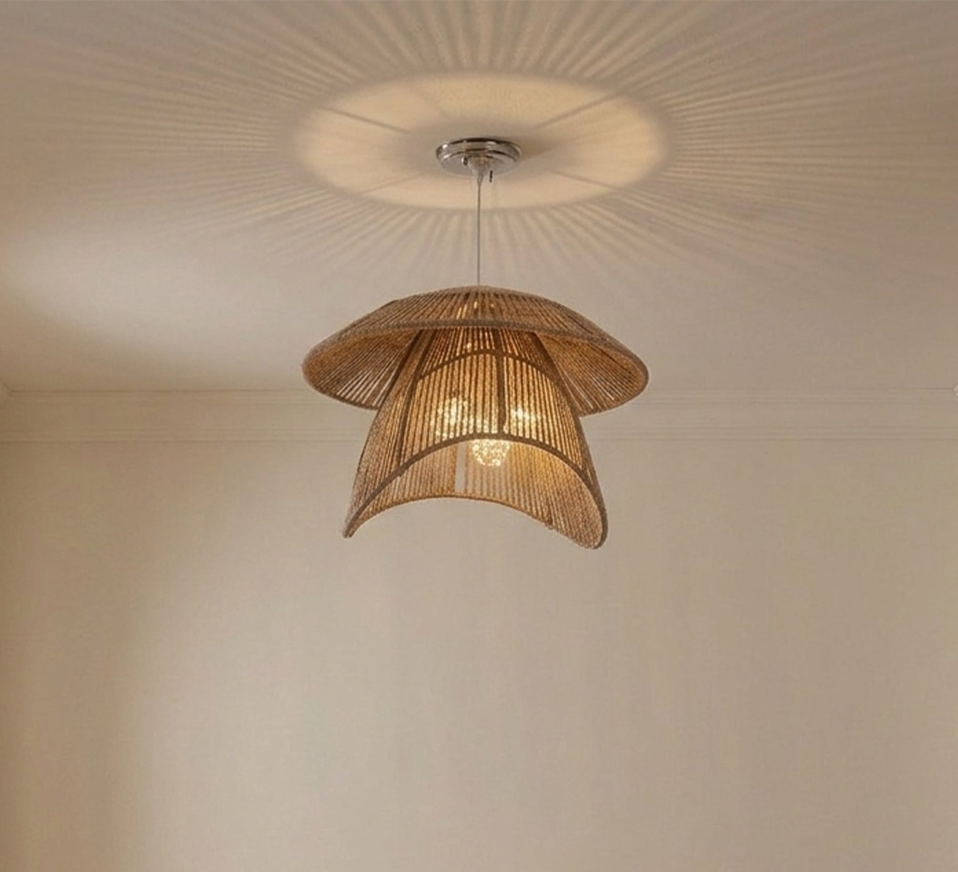 Bohemian chandelier with a sun hat design - Vitrine Furniture - Ceiling lights