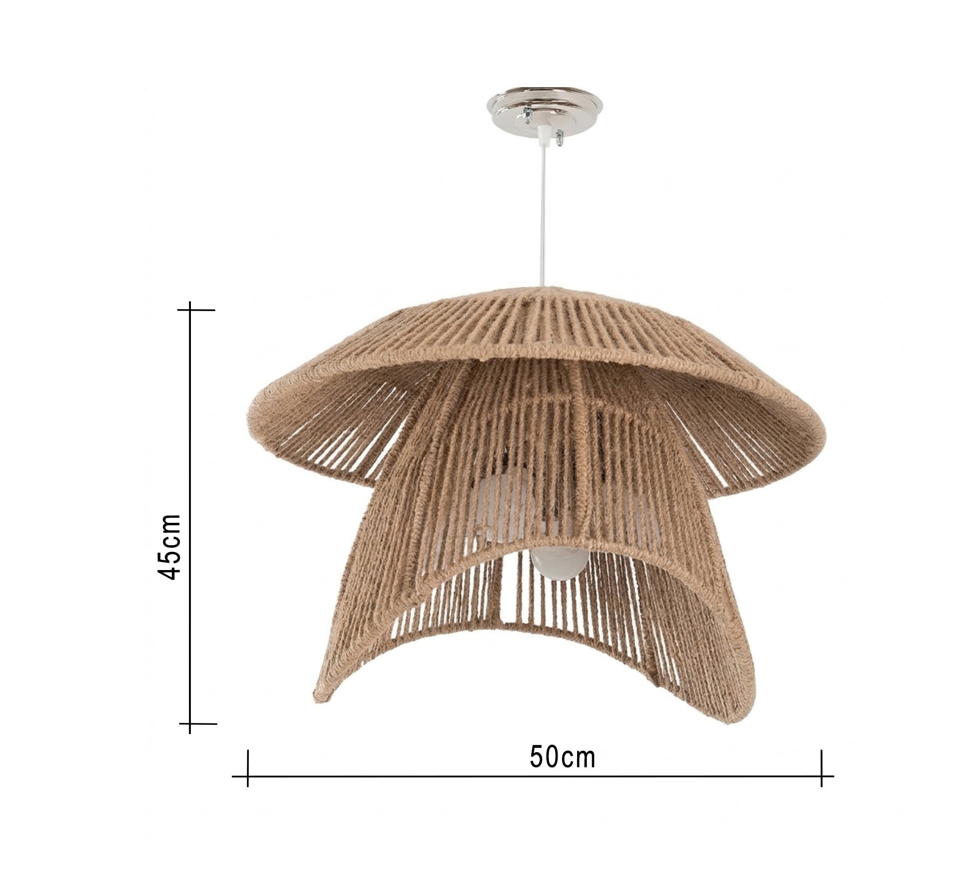 Bohemian chandelier with a sun hat design - Vitrine Furniture - Ceiling lights
