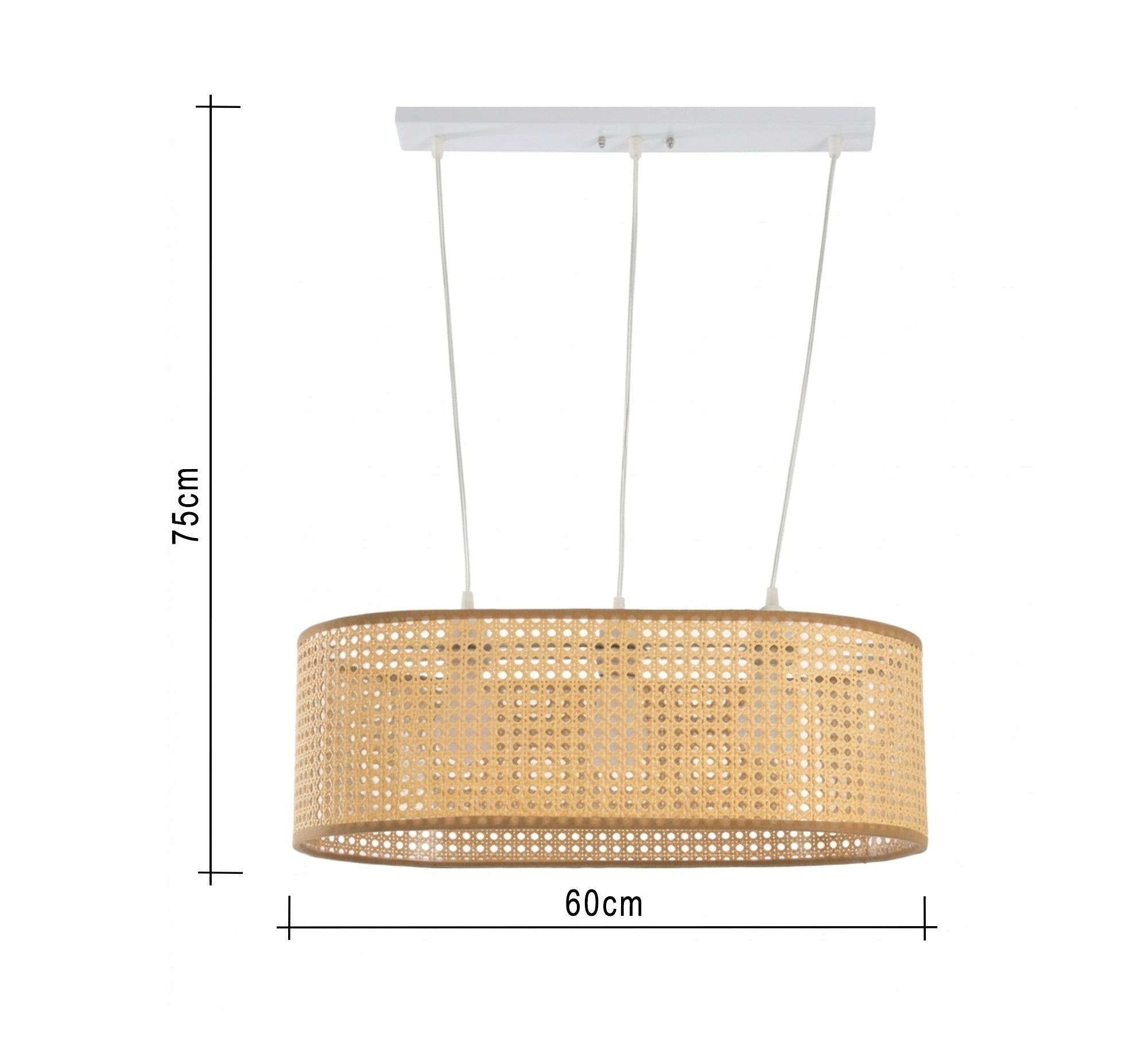 Bohemian oval chandelier - Vitrine Furniture - Ceiling lights