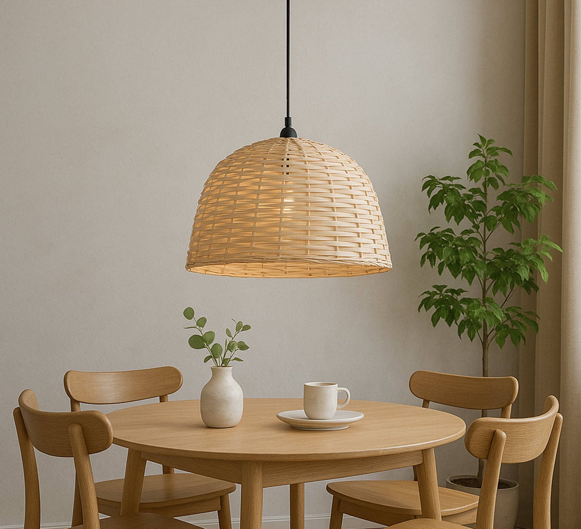 Bohemian rattan pendant light - Vitrine Furniture - Lighting