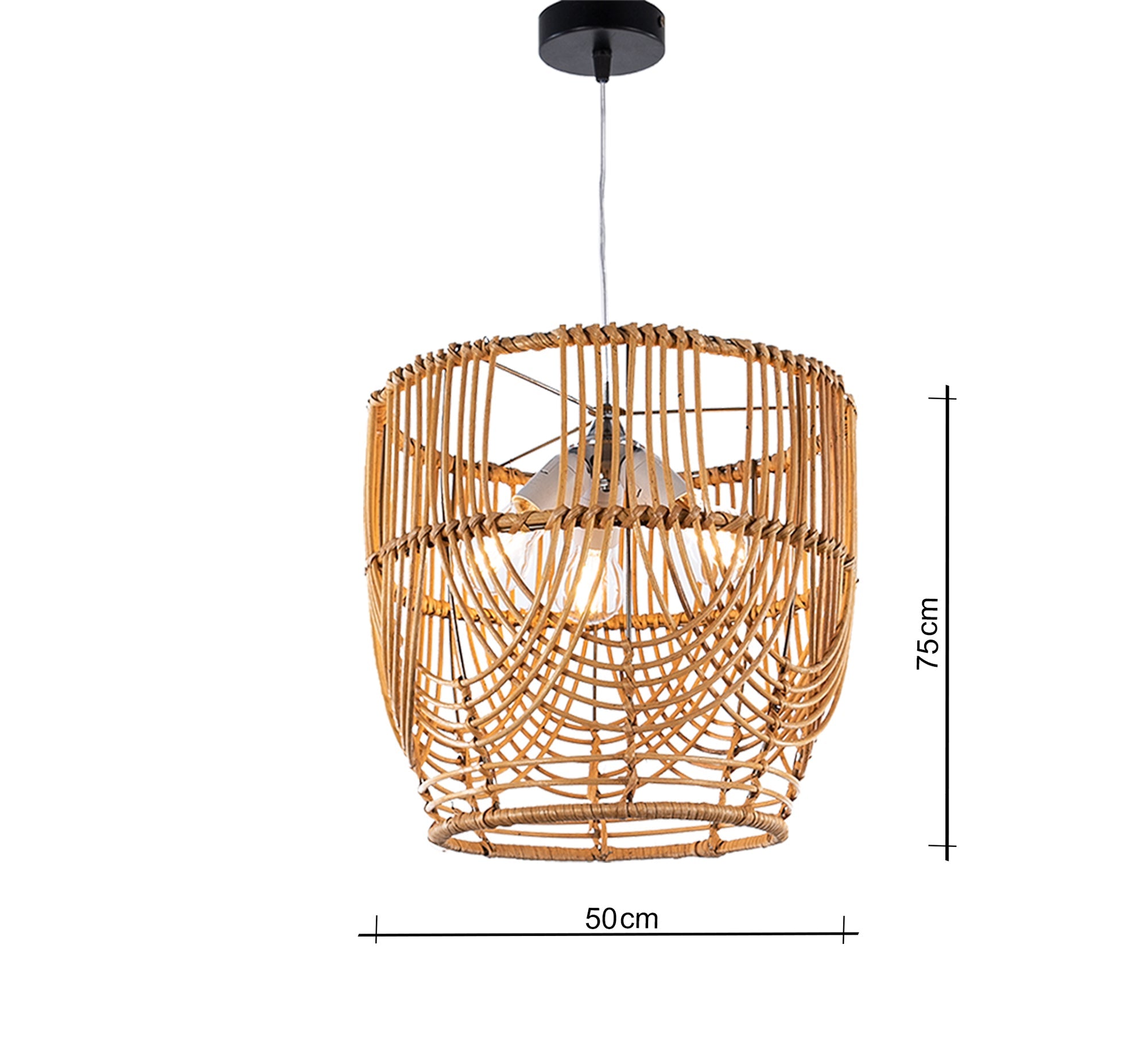 Bohemian rattan pendant light - Vitrine Furniture - Lighting