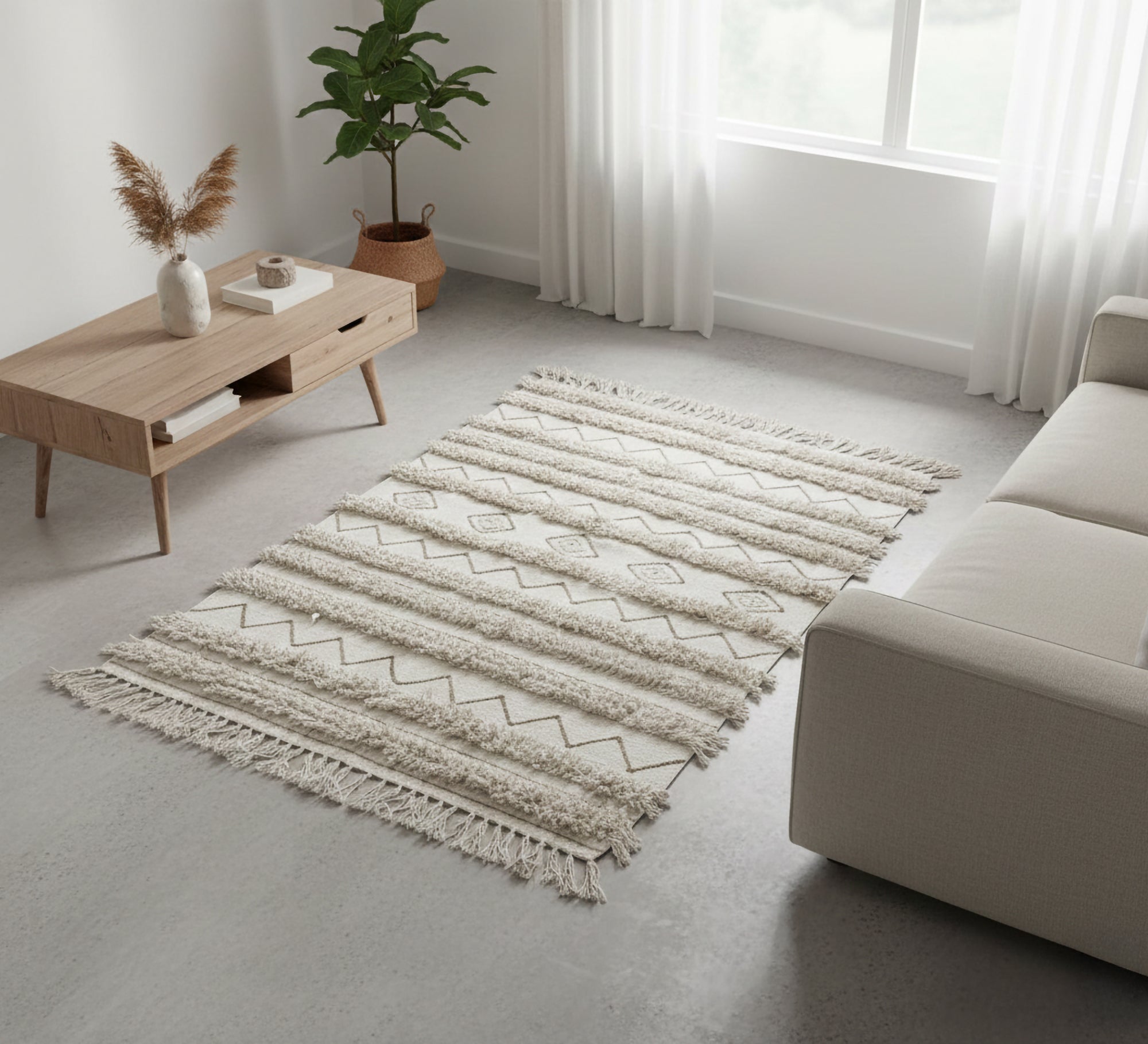 Bohemian - style handmade rug - Vitrine Furniture - Accessories