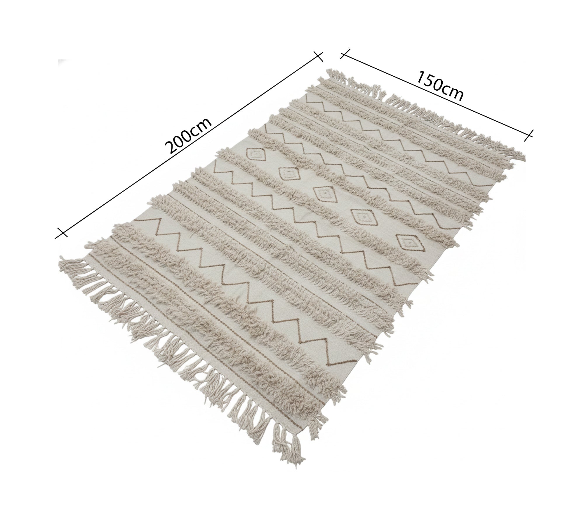 Bohemian - style handmade rug - Vitrine Furniture - Accessories