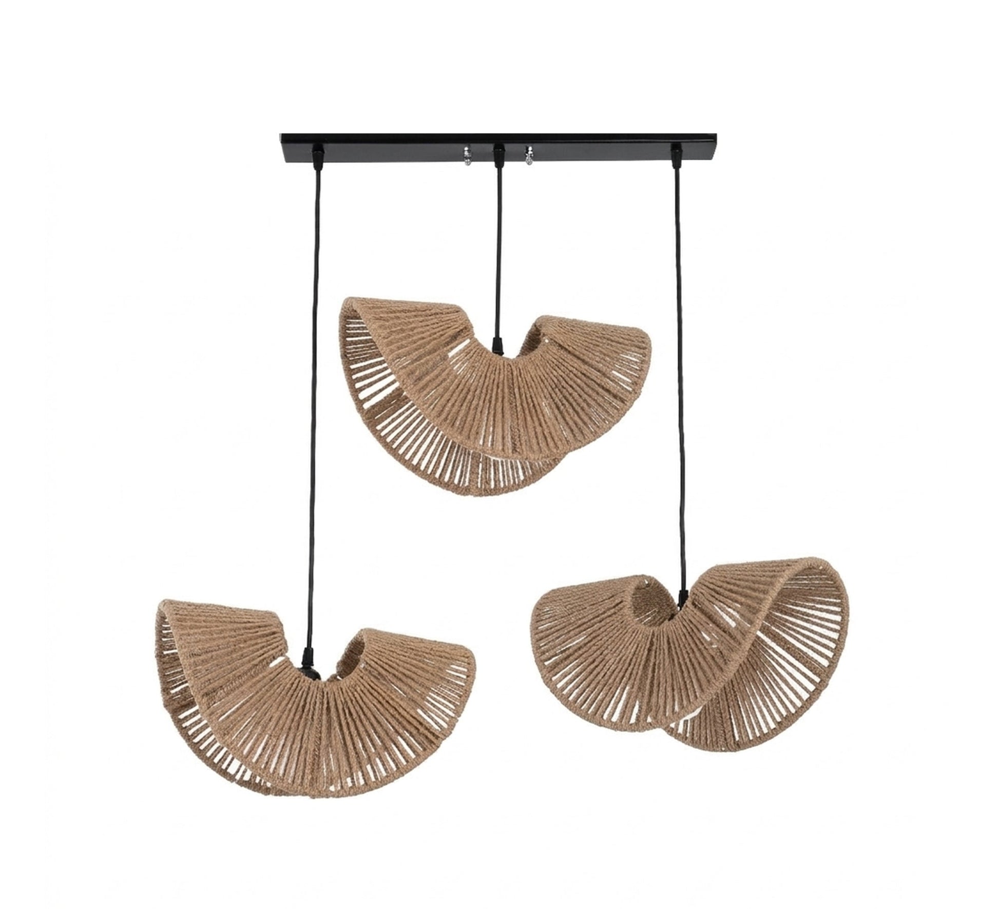 Bohemian - style triple - tiered chandelier - Vitrine Furniture - Ceiling lights