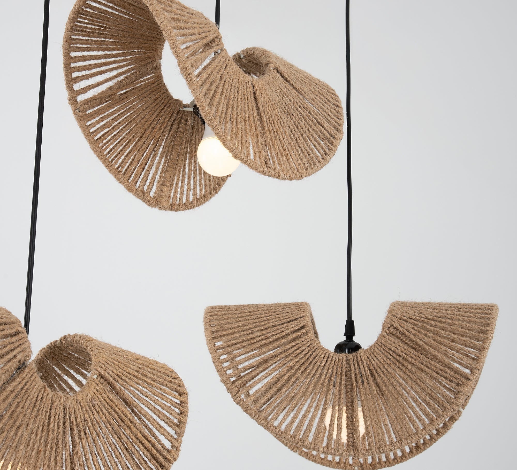 Bohemian - style triple - tiered chandelier - Vitrine Furniture - Ceiling lights