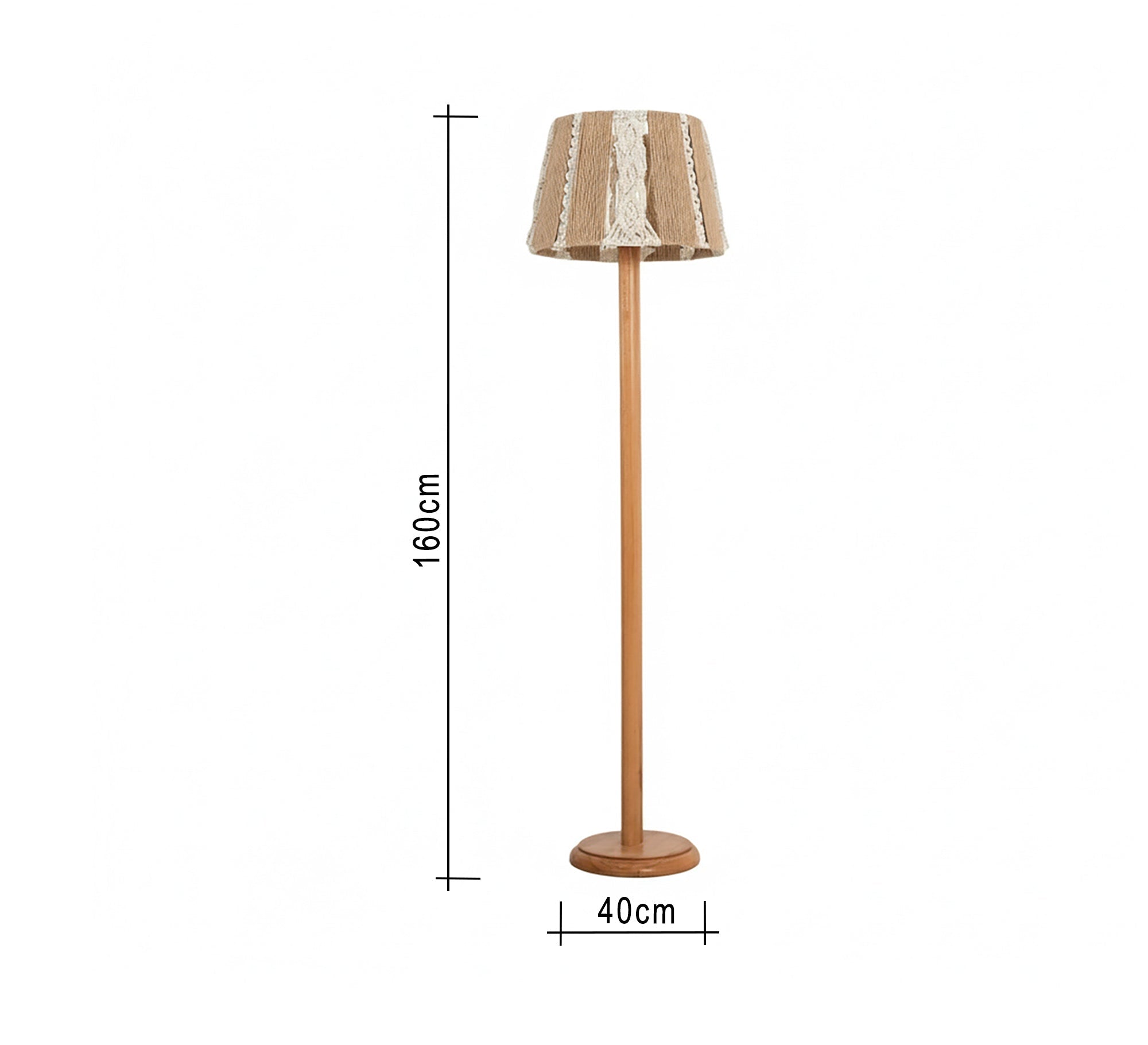 Bohemian - style wooden lamp - Vitrine Furniture - Floor lamps