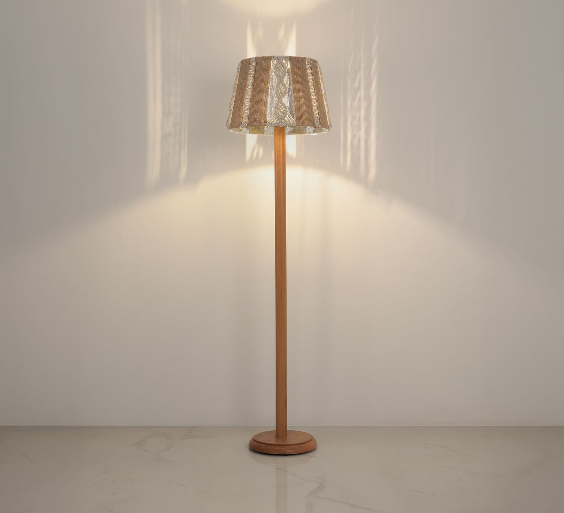 Bohemian - style wooden lamp - Vitrine Furniture - Floor lamps