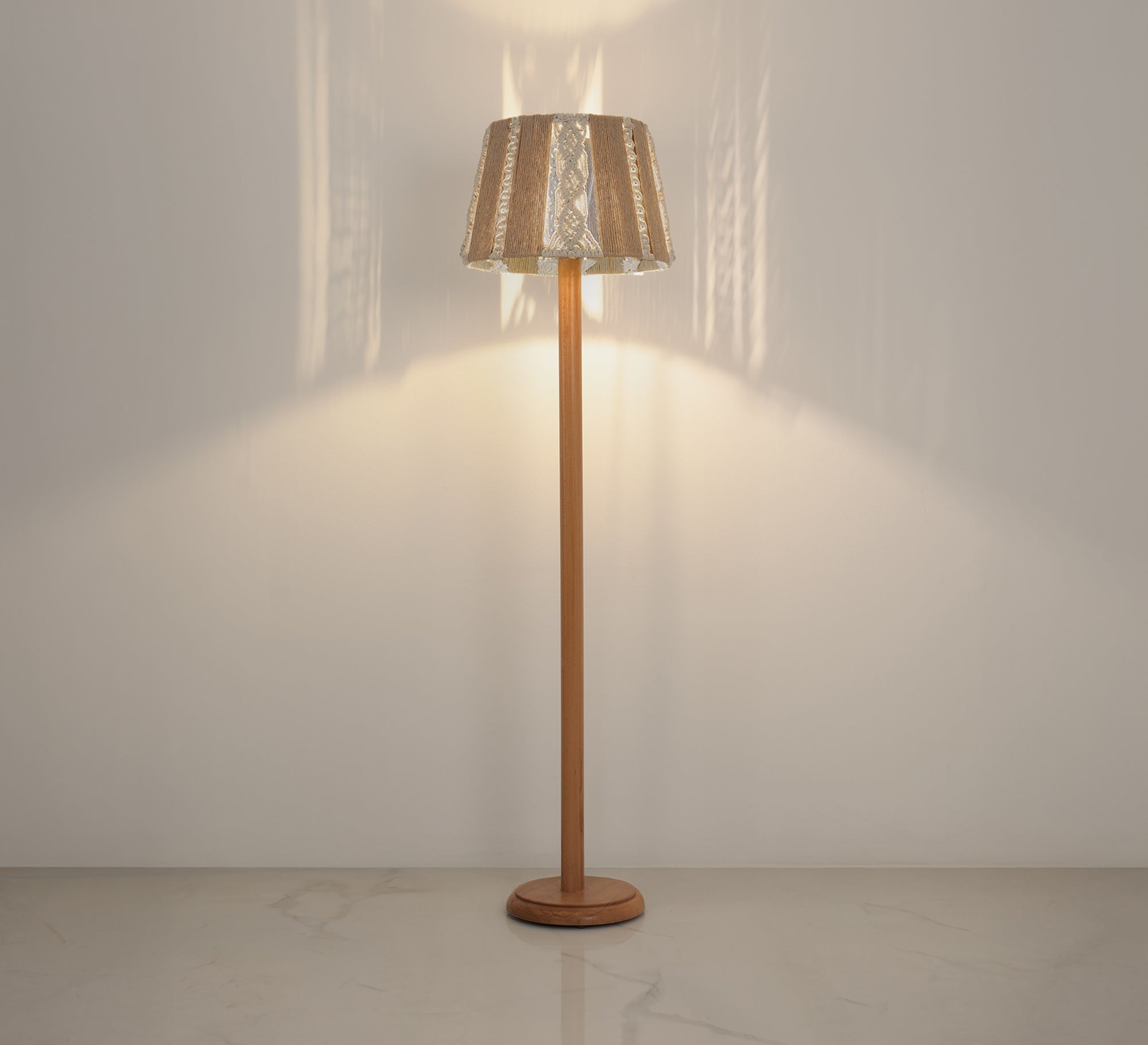 Bohemian - style wooden lamp - Vitrine Furniture - Floor lamps