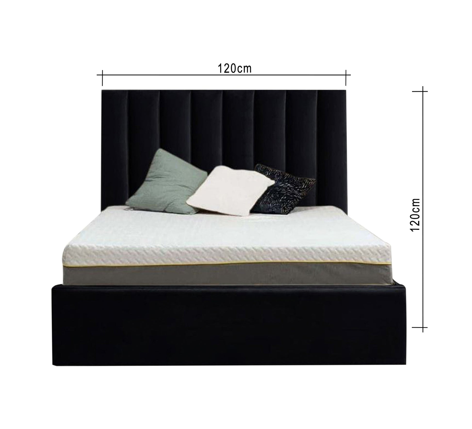 Bold black bed - Vitrine Furniture - Furniture